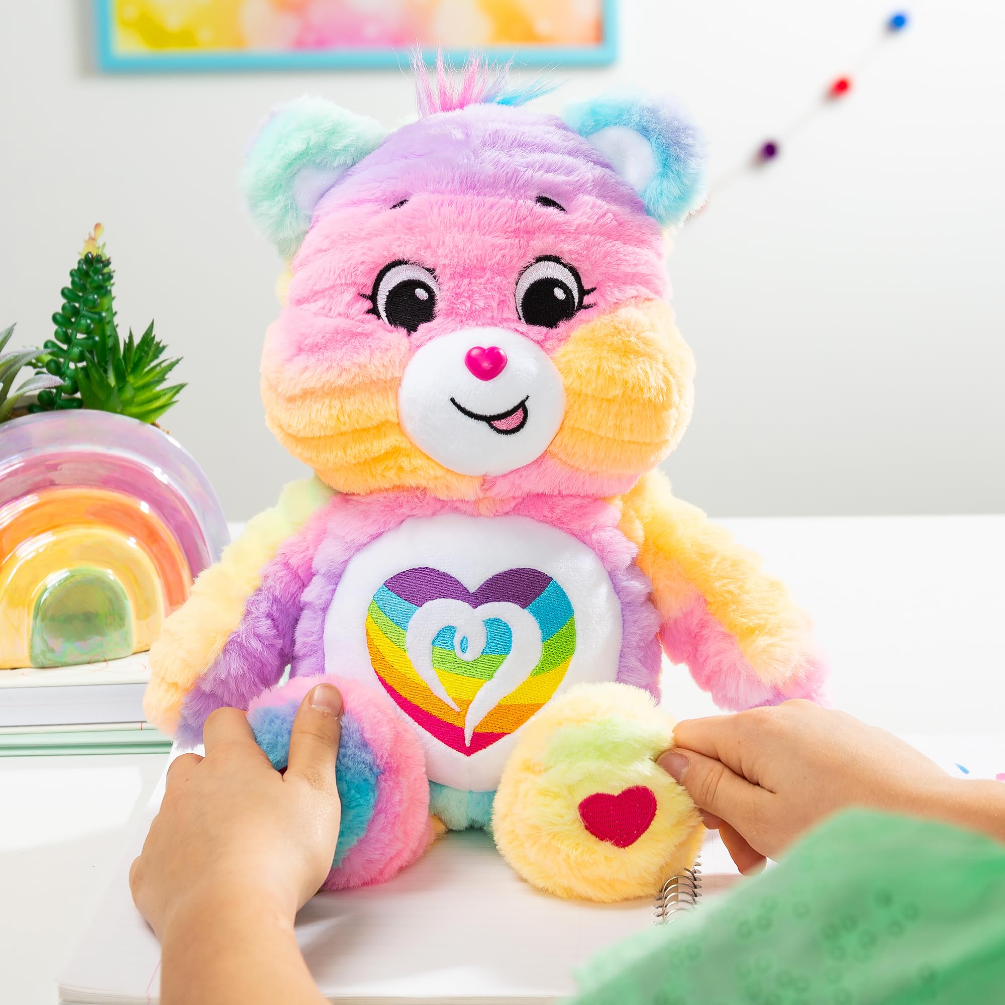 Basic Fun Care Bears 35cm Colour Splash Plush – Togetherness Bear Eco-Friendly 4