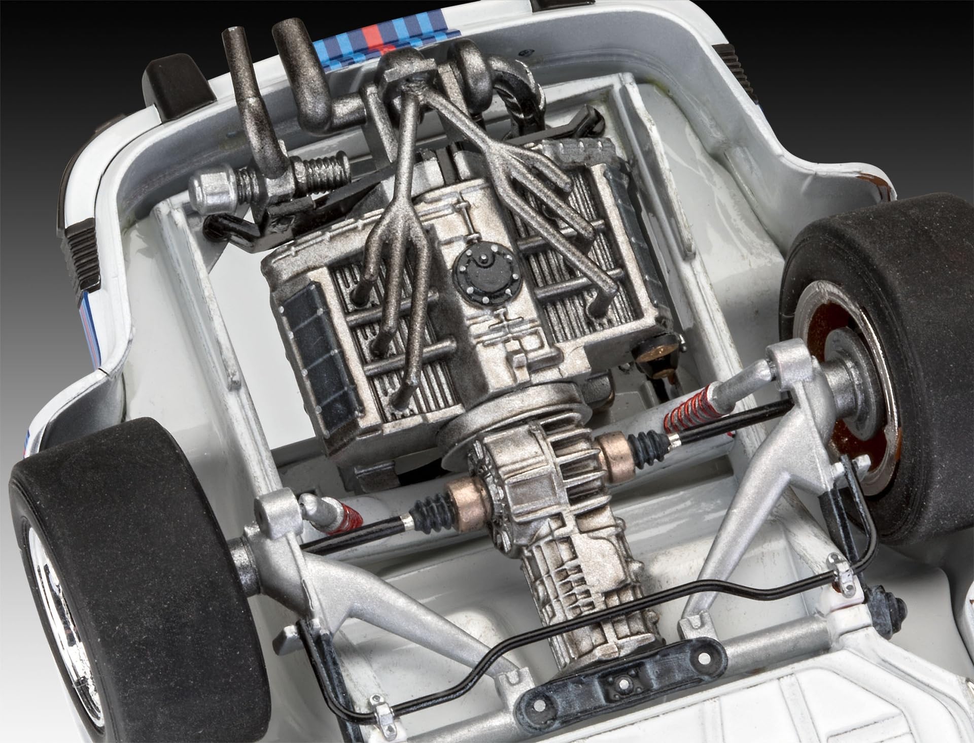 Revell Porsche 934 RSR 'Martini Racing' 1:24 Plastic Model Kit - Building Toy for Ages 3+ 16