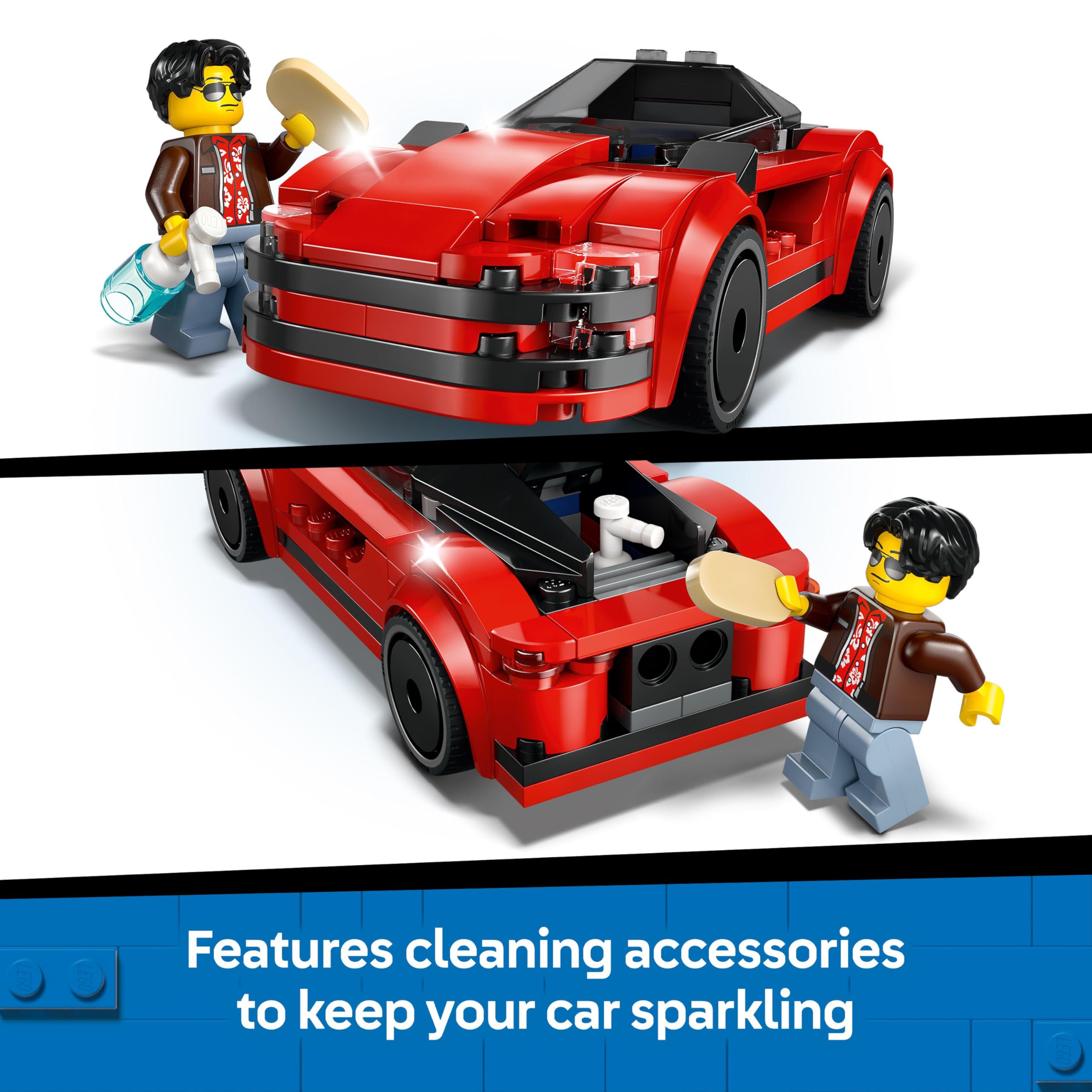 LEGO City Red Sports Car Toy - Buildable Vehicle Playset for 5+ Year Olds 16