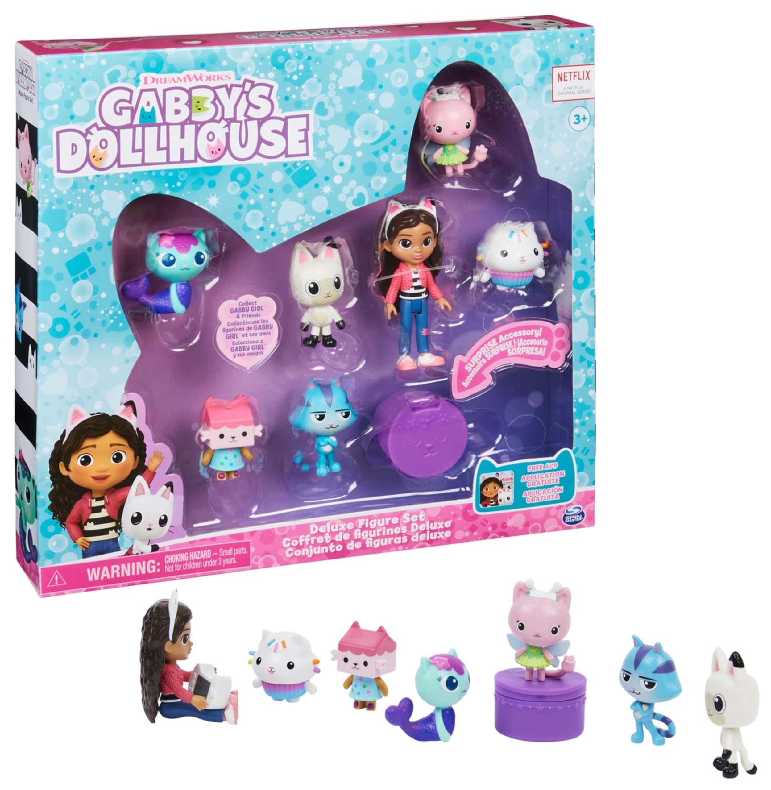 Gabby's Dollhouse Deluxe Figure Gift Set - 7 Toy Figures with Surprise Accessory, Ages 3+ 1