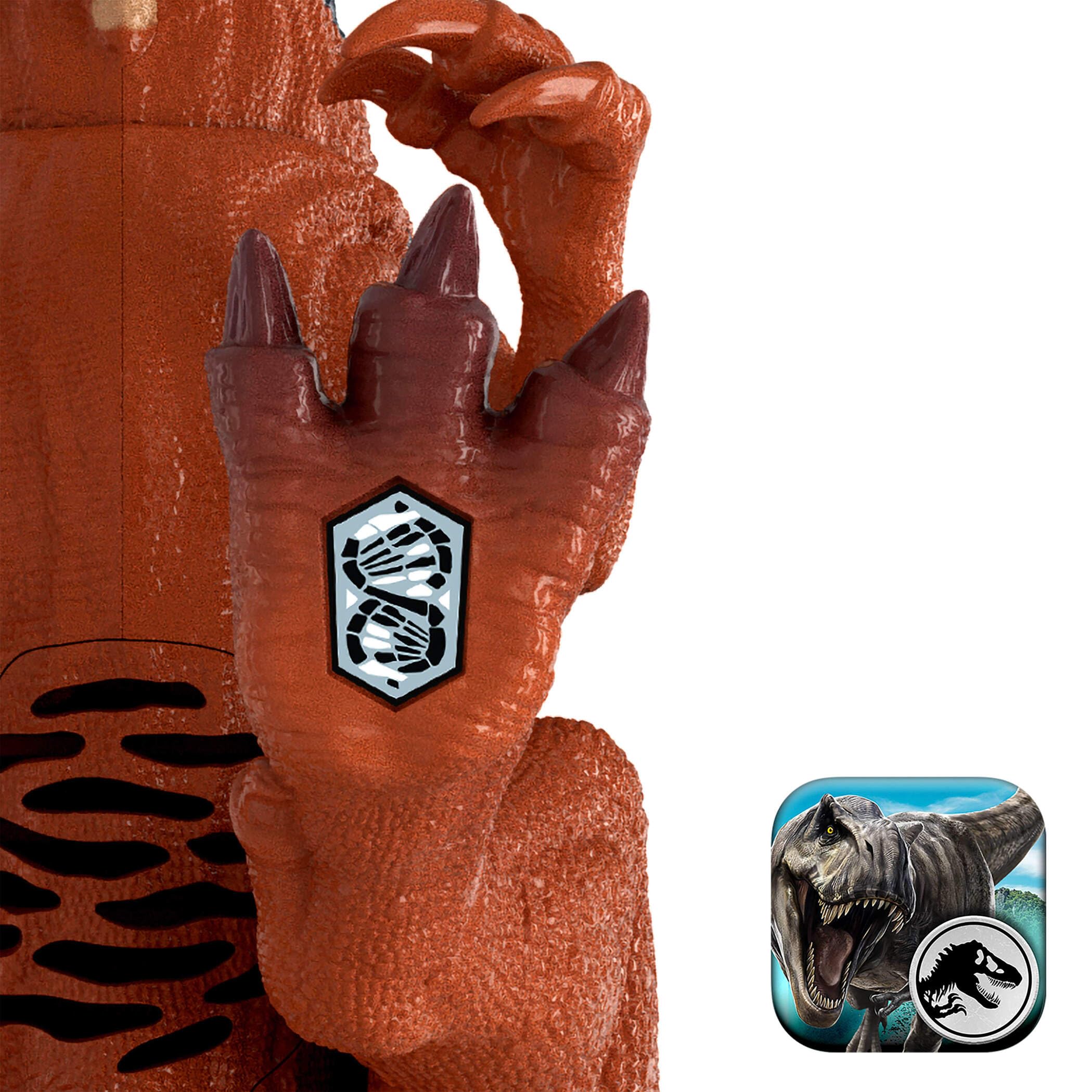Mattel Jurassic World Wild Roar Afrovenator Dinosaur Action Figure Toy | 12.8in Long | Ages 4+ 2
