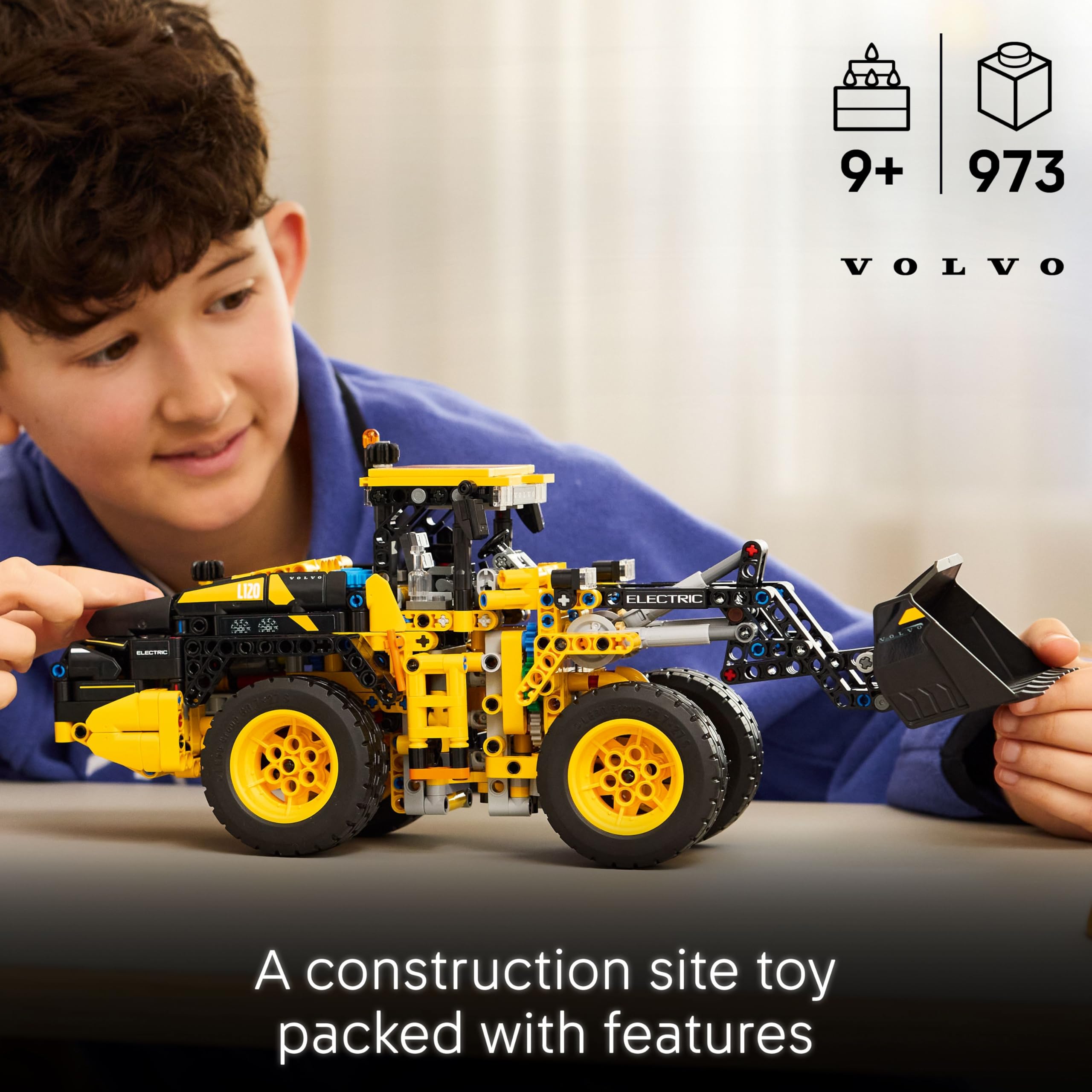 LEGO Technic Volvo L120 Electric Wheel Loader 42209 - Construction Vehicle Toy for Ages 9+
