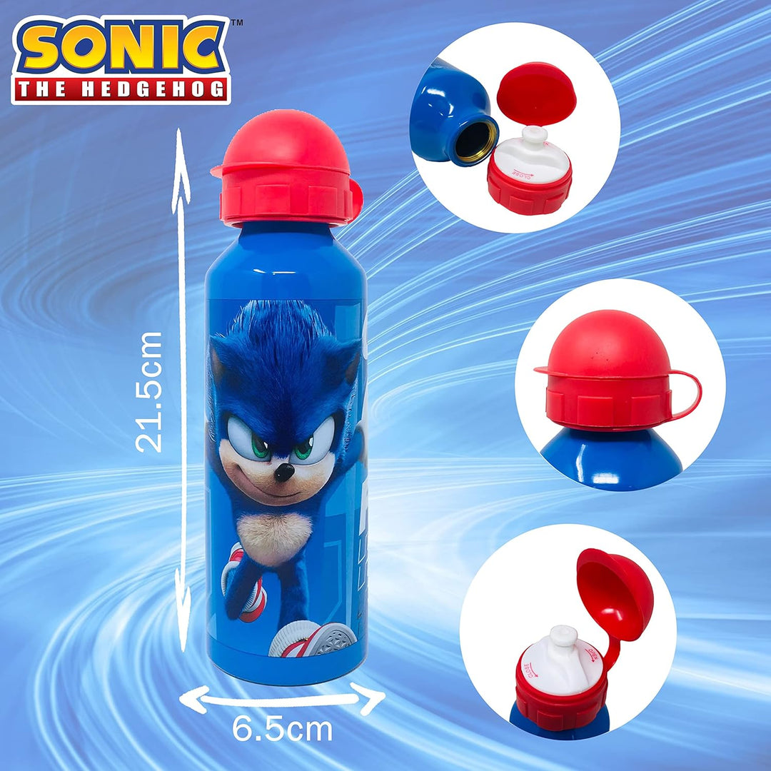 GIOVAS Sonic The Hedgehog Kids Aluminum Water Bottle 520ml