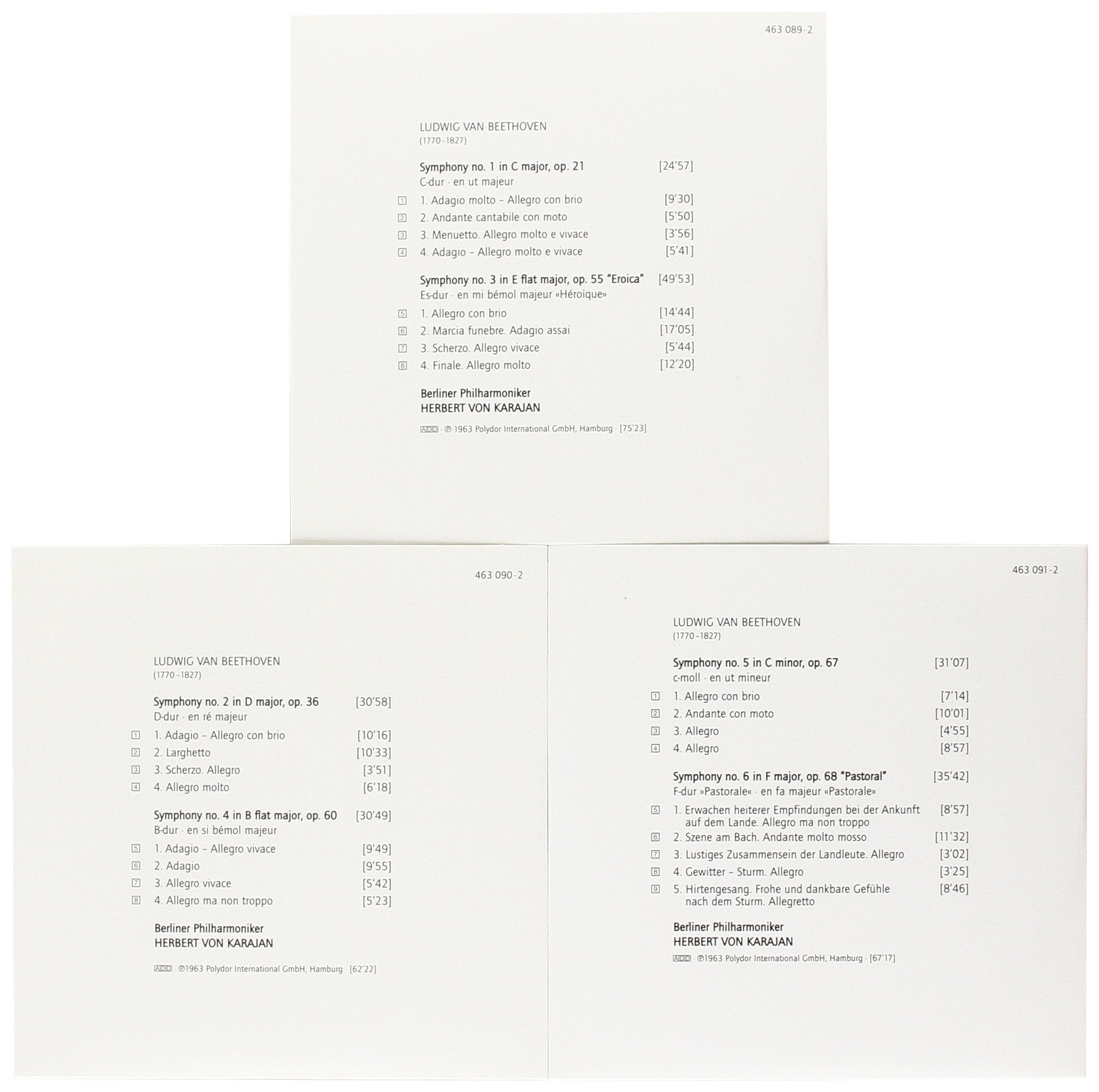Herbert Von Karajan / Berliner Philharmoniker - Beethoven: The 9 Symphonies [Box set CD] 4