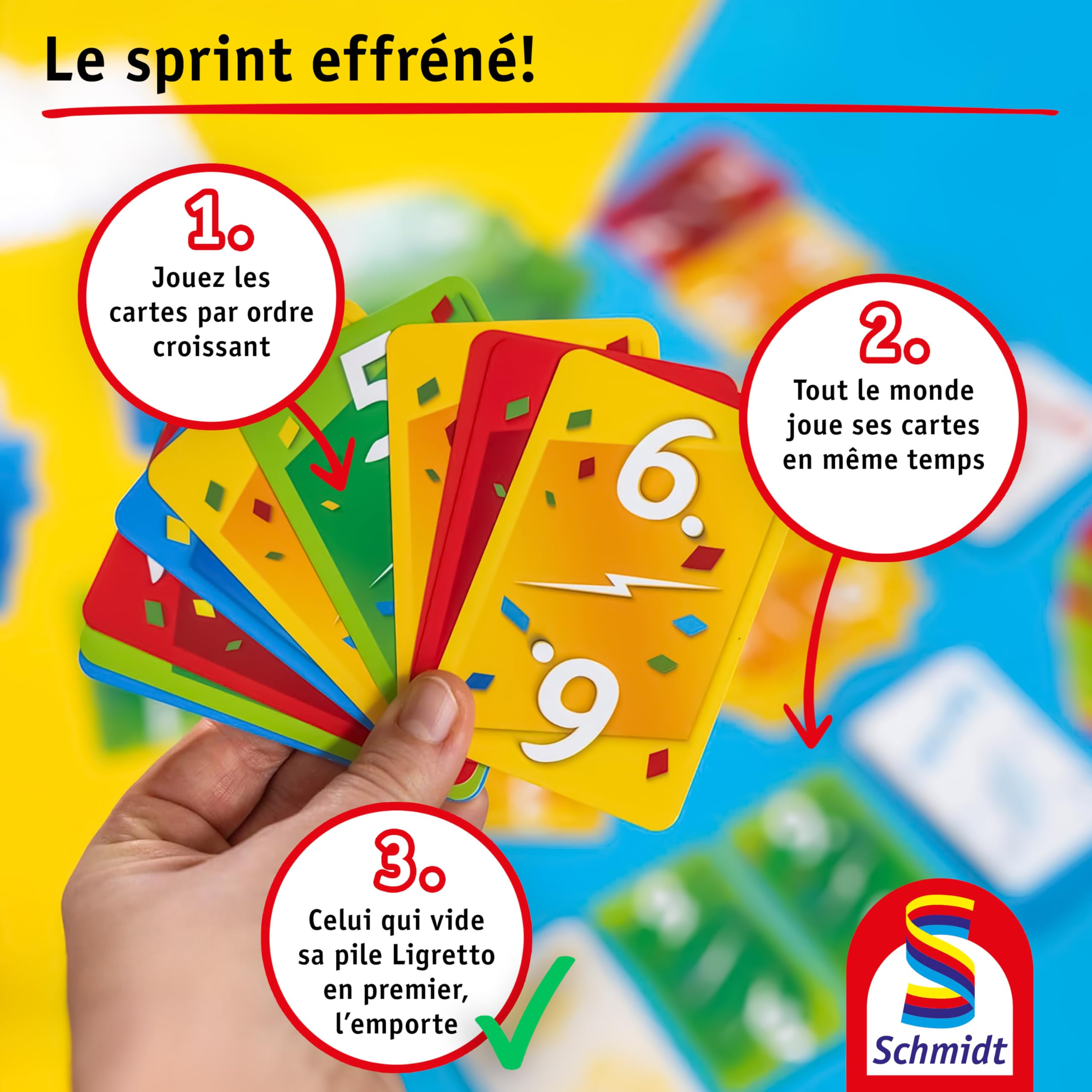 Schmidt Ligretto Red Card Game | Ages 8+ | 2-4 Players | 15 Min Playtime 7