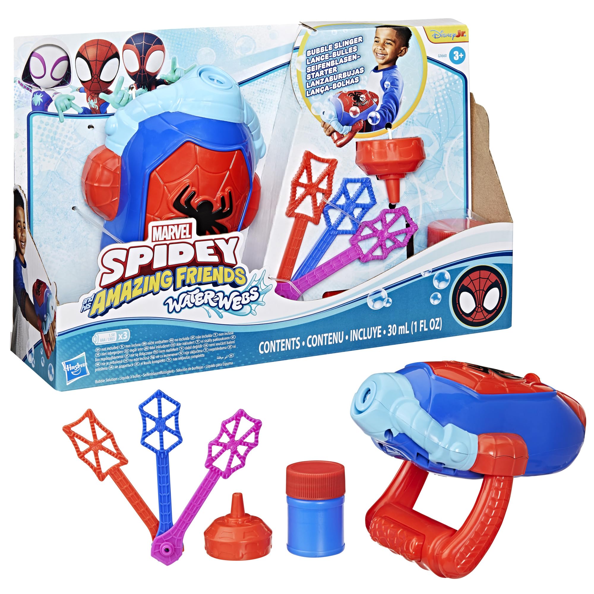 Spidey and His Amazing Friends Water-Webs Bubble Slinger Electronic Toy - Ages 3+ 18