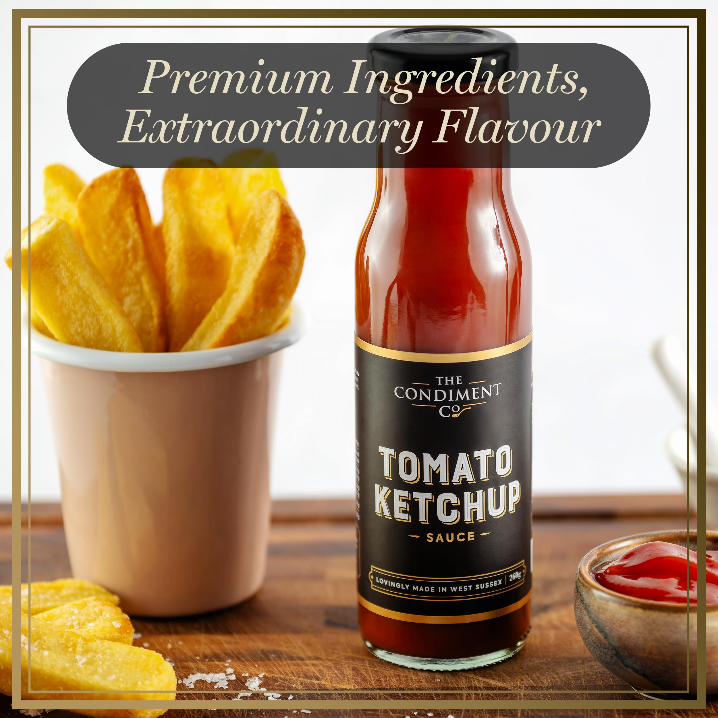 The Condiment Company Tomato Ketchup - Rich Classic Flavour, Vegan & Gluten Free | 260g Bottle 5