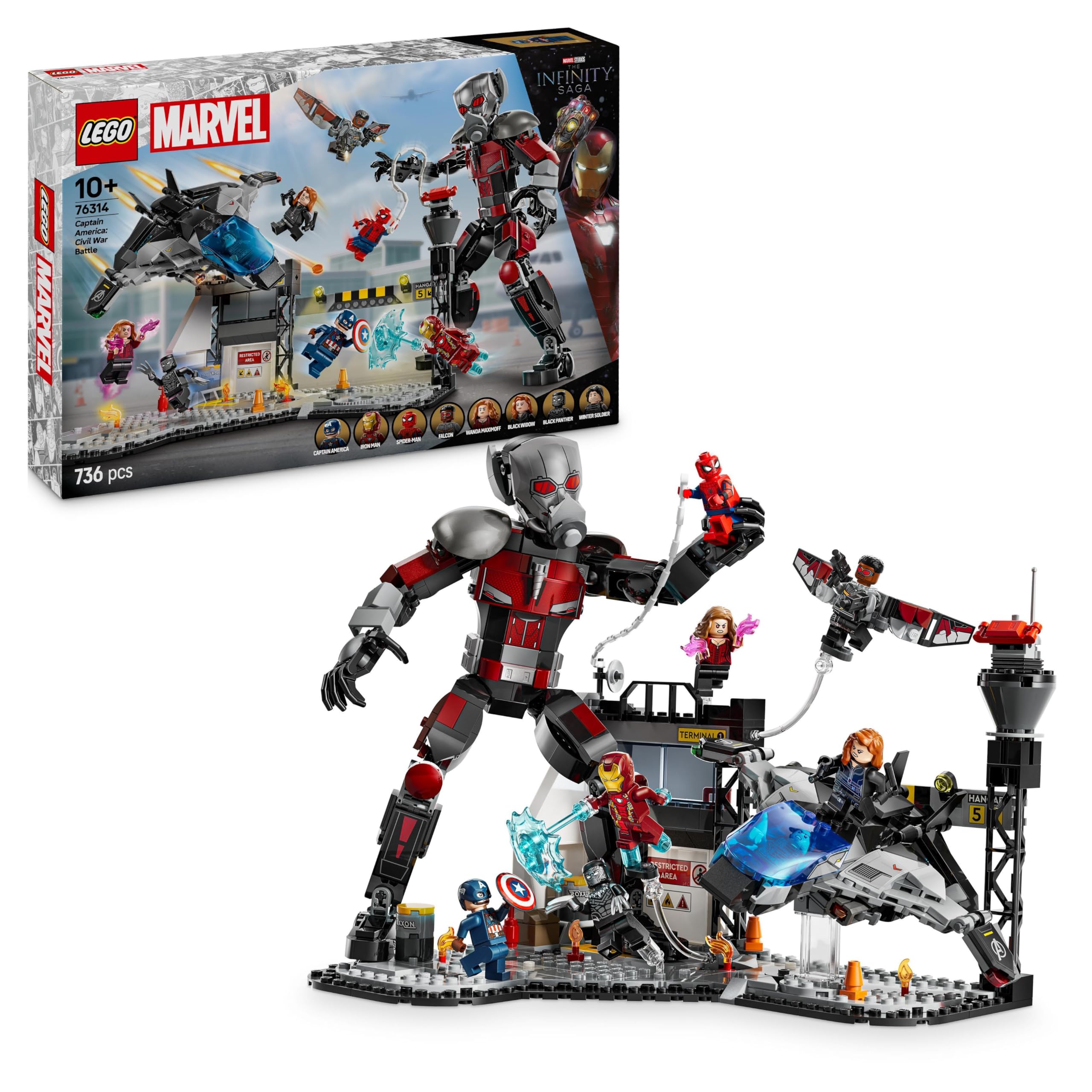 LEGO Marvel Captain America: Civil War Action Battle - Super Heroes Building Playset for Ages 10+ 1