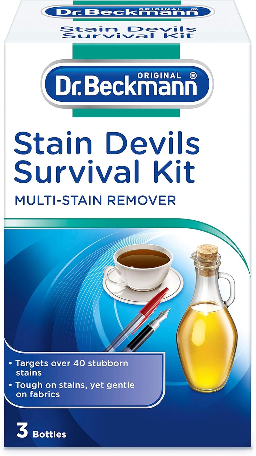 Dr. Beckmann Stain Devils Survival Kit (2 x 50ml, 1 x 50g) - Stain Remover for Washable Fabrics 1