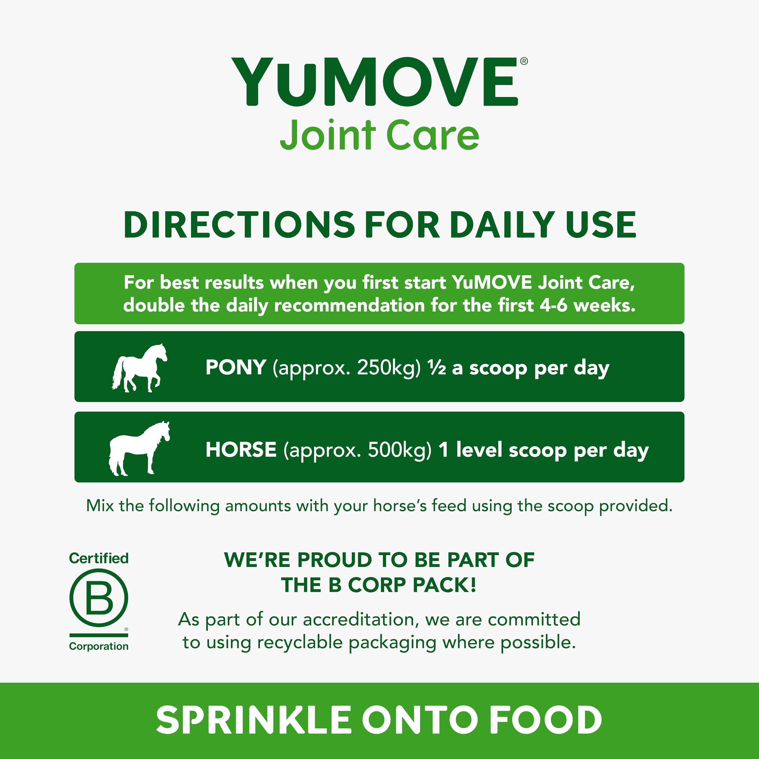 YuMOVE Horse Joint Aid Supplement with Glucosamine, Chondroitin & Green Lipped Mussel | 1.8kg 4