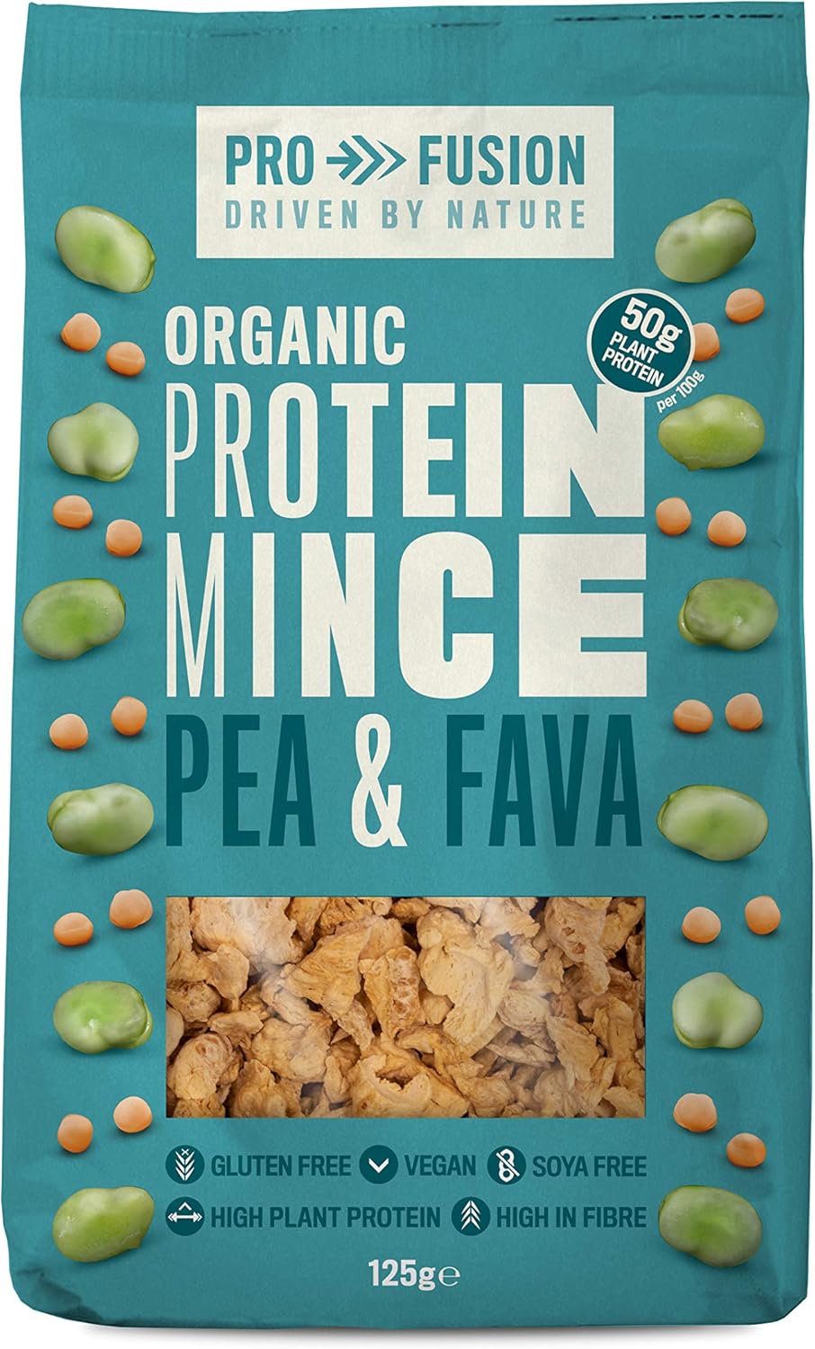 Profusion Organic Vegan Pea and Fava Protein Mince, 125g 1
