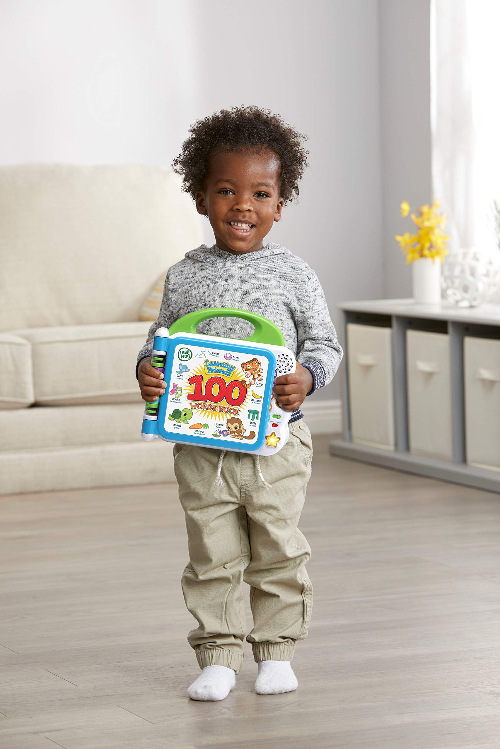 LeapFrog Learning Friends 100 Words Book - Interactive Bilingual Educational Toy for Toddlers 12M+ 6