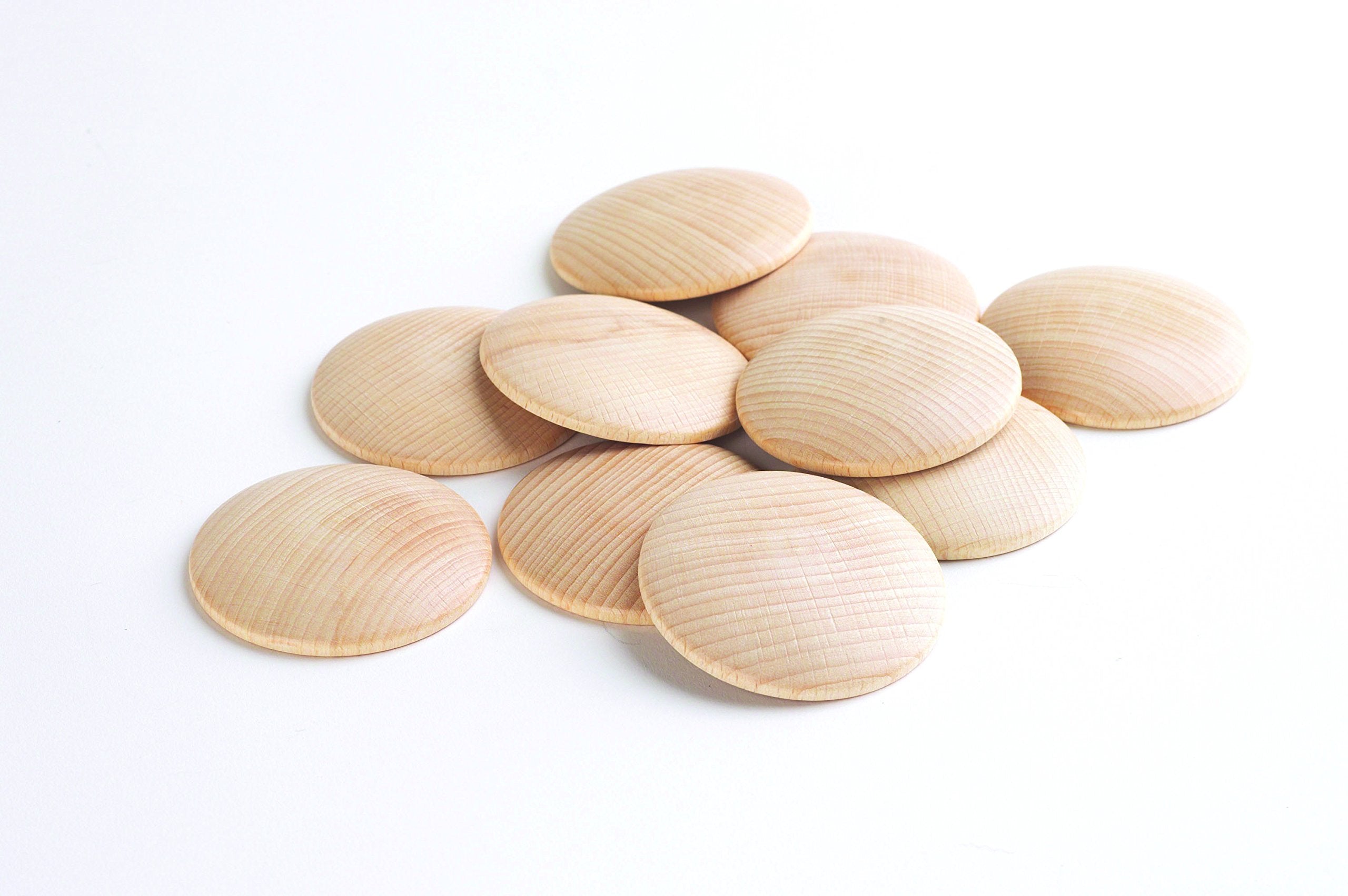 tickit Wooden Heuristic Discs 60mm - Educational Sensory Play for Toddlers & Preschoolers