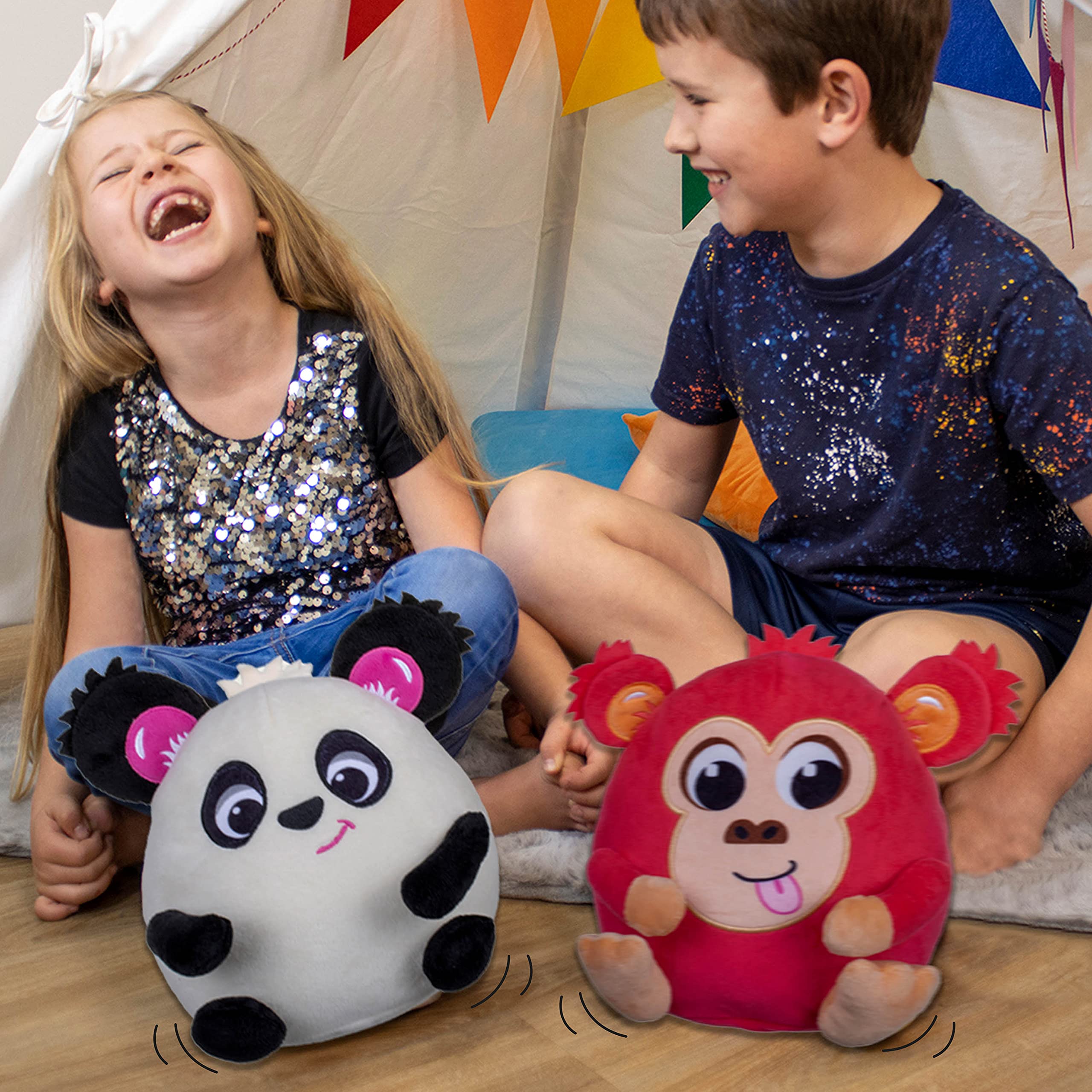 Windy Bums Monkey - Farting Plush Toy with Jiggling Movement, 6 Months+ 12