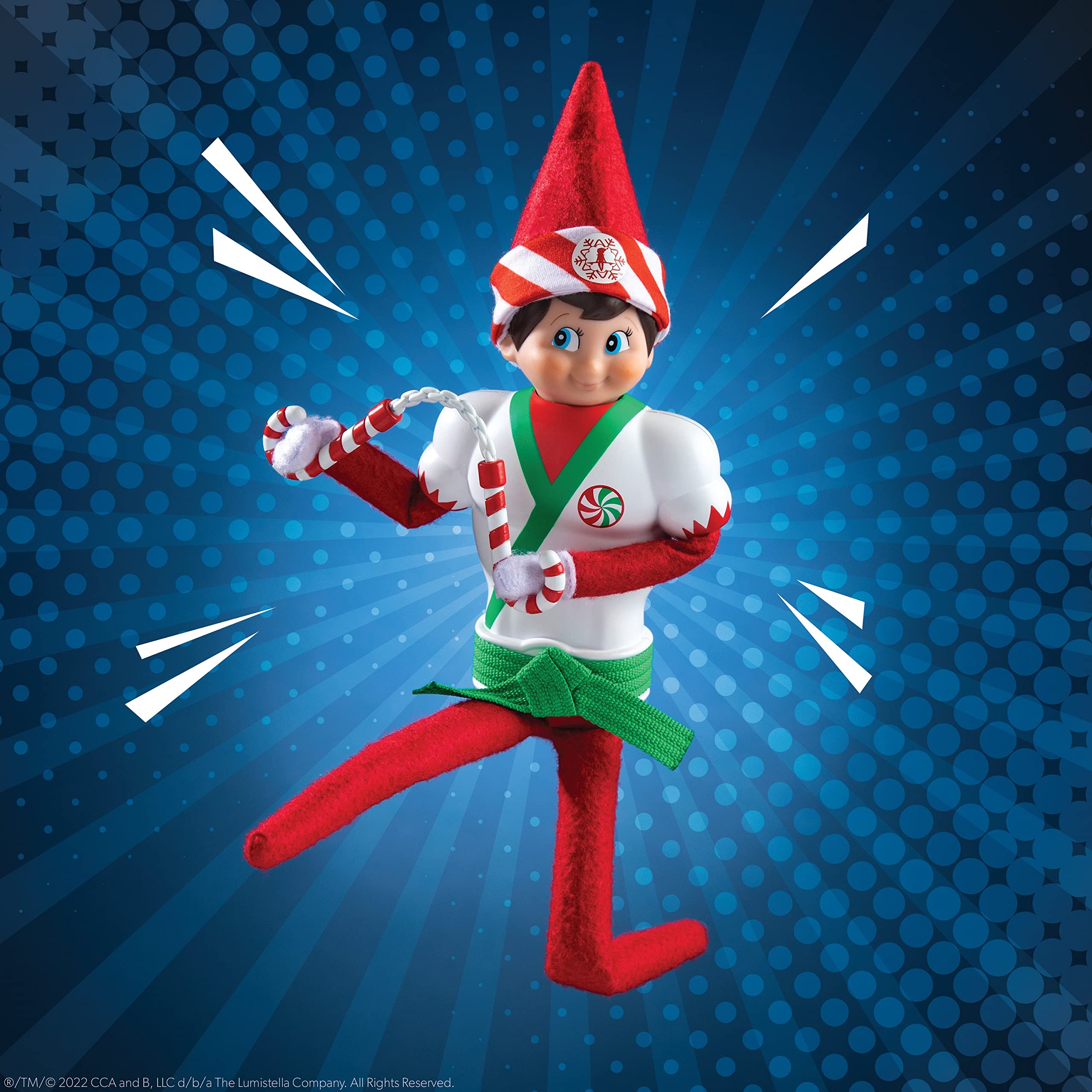 The Elf on the Shelf Karate Kicks Clothes Set - Black Belt Costume for Scout Elf, 3+ Years 12