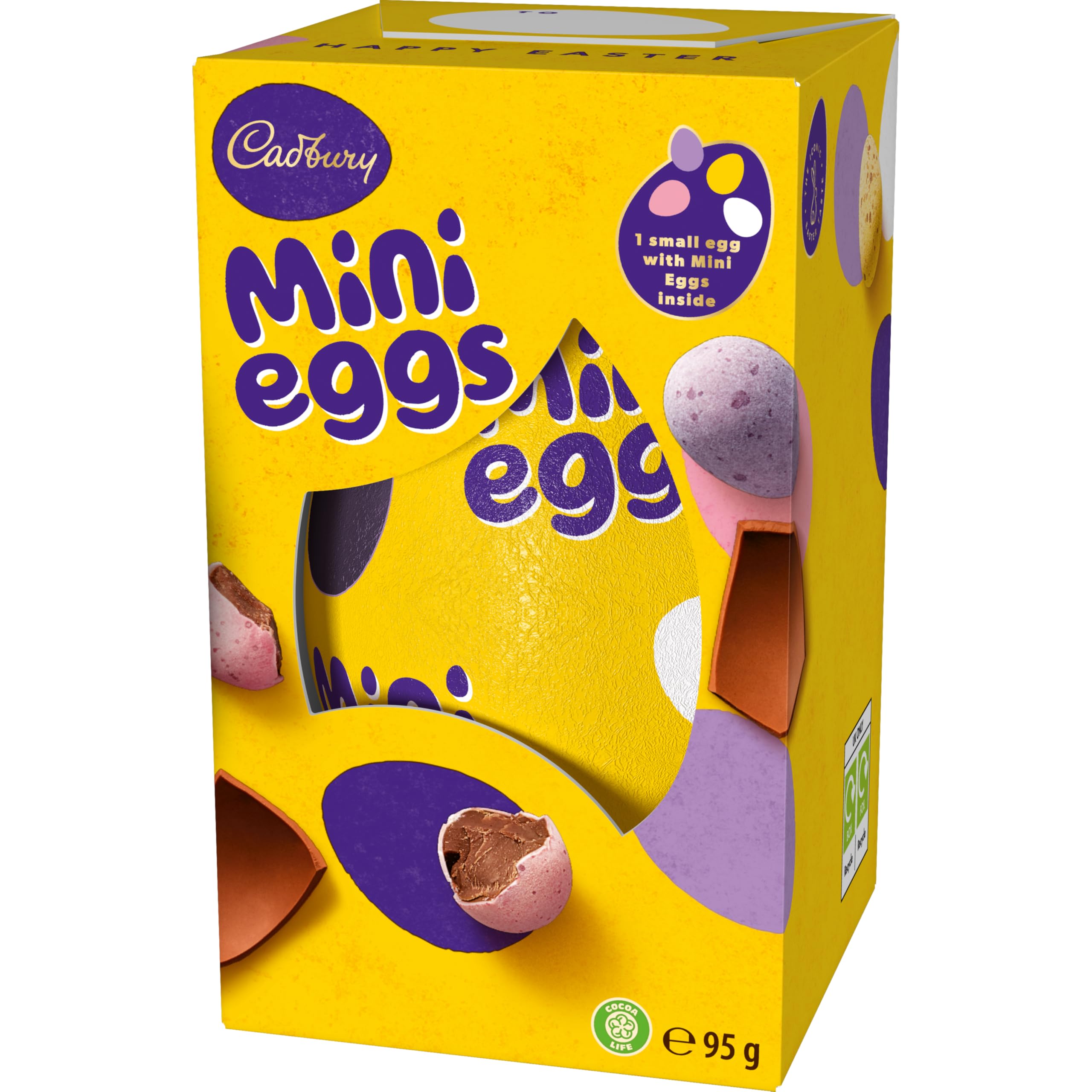 Cadbury Dairy Milk Mini Egg Easter Egg - Smooth Milk Chocolate Shell with Mini Eggs | 95g 4