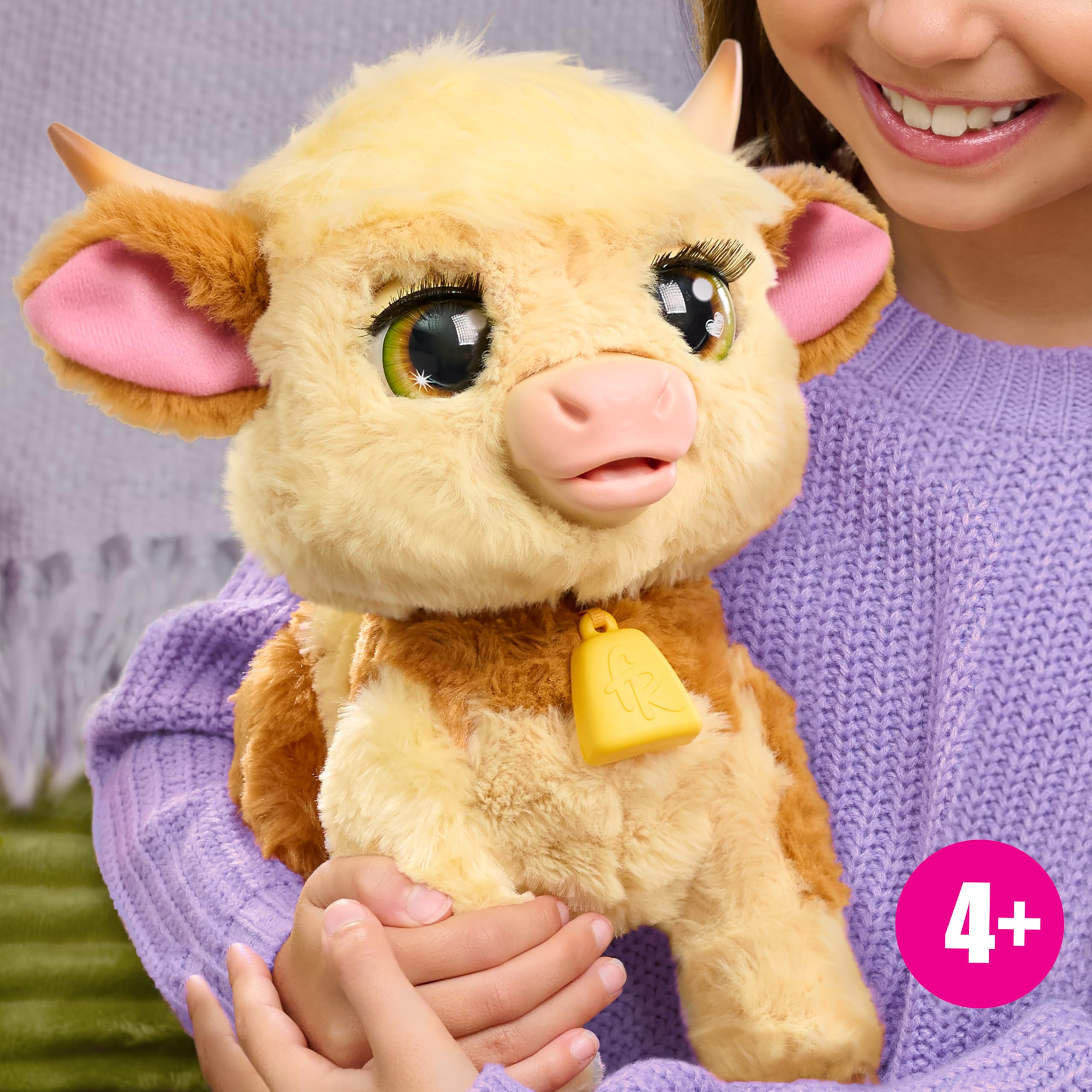 furReal Maggie the Feed & Follow Cow - Interactive Plush Toy for Ages 4+ 15