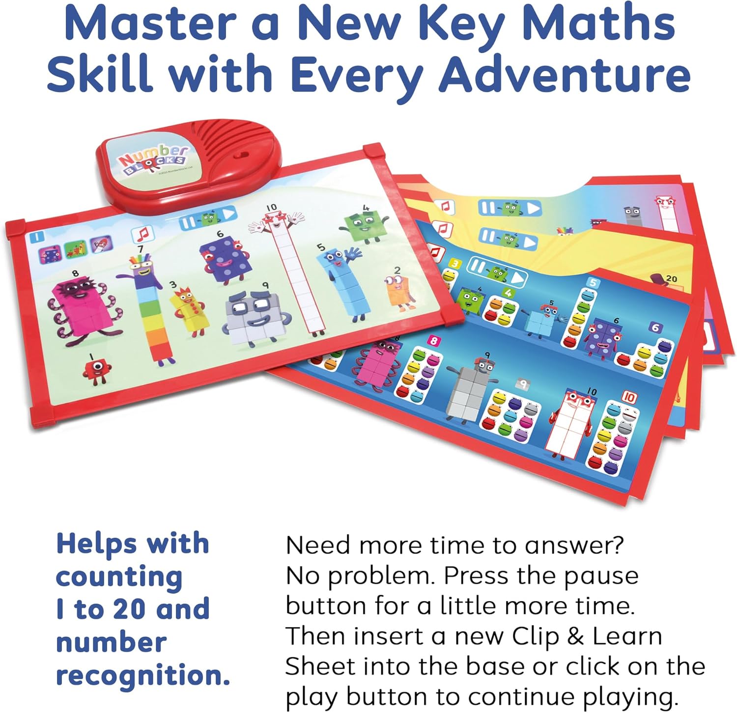 Numberblocks Clip & Learn Number Fun Toy - Educational Electronic Learning Game for Ages 18 Months+ 8