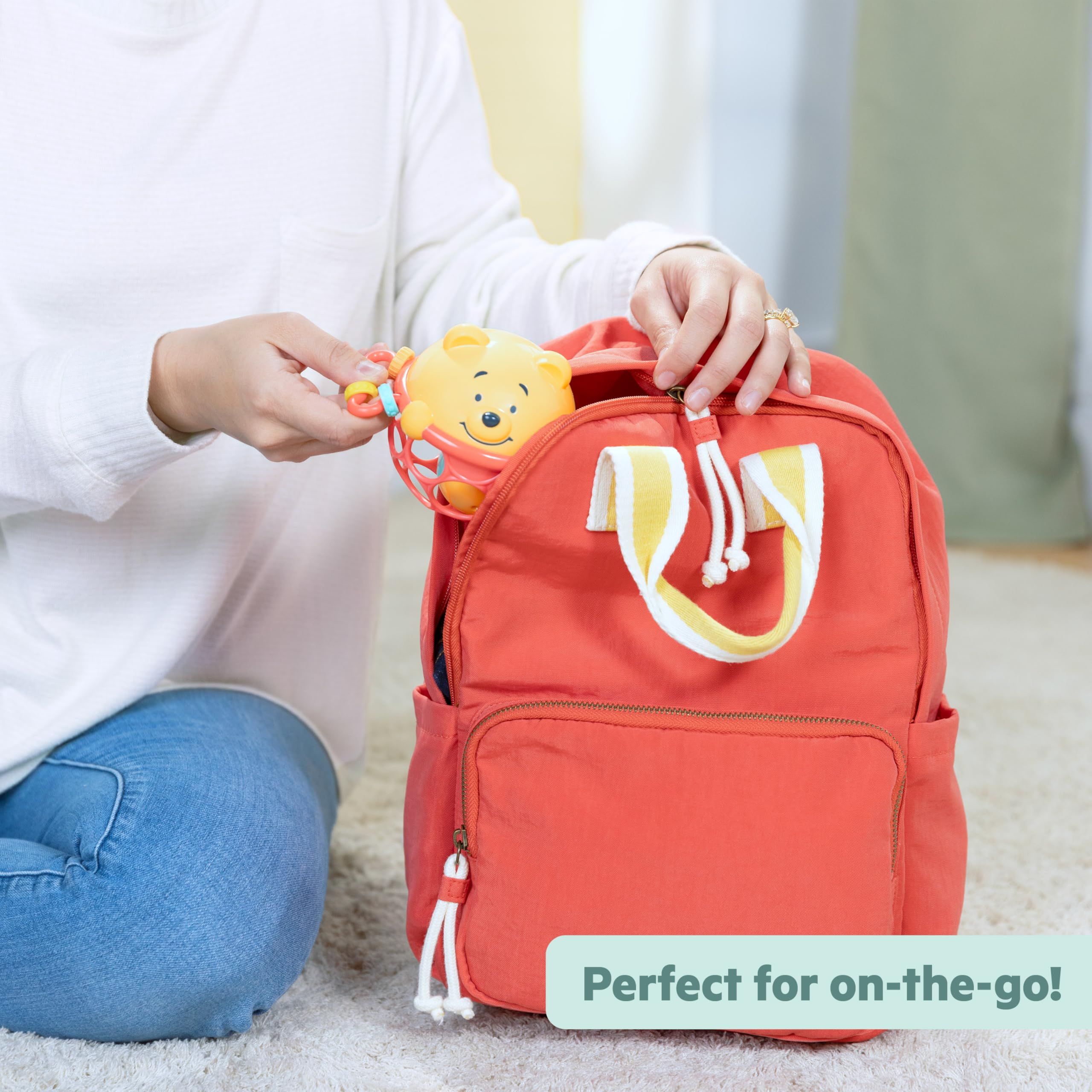 Bright Starts Disney Baby Winnie The Pooh Jingle & Shake Rattle Toy | 0-6 Months+ | BPA Free 7