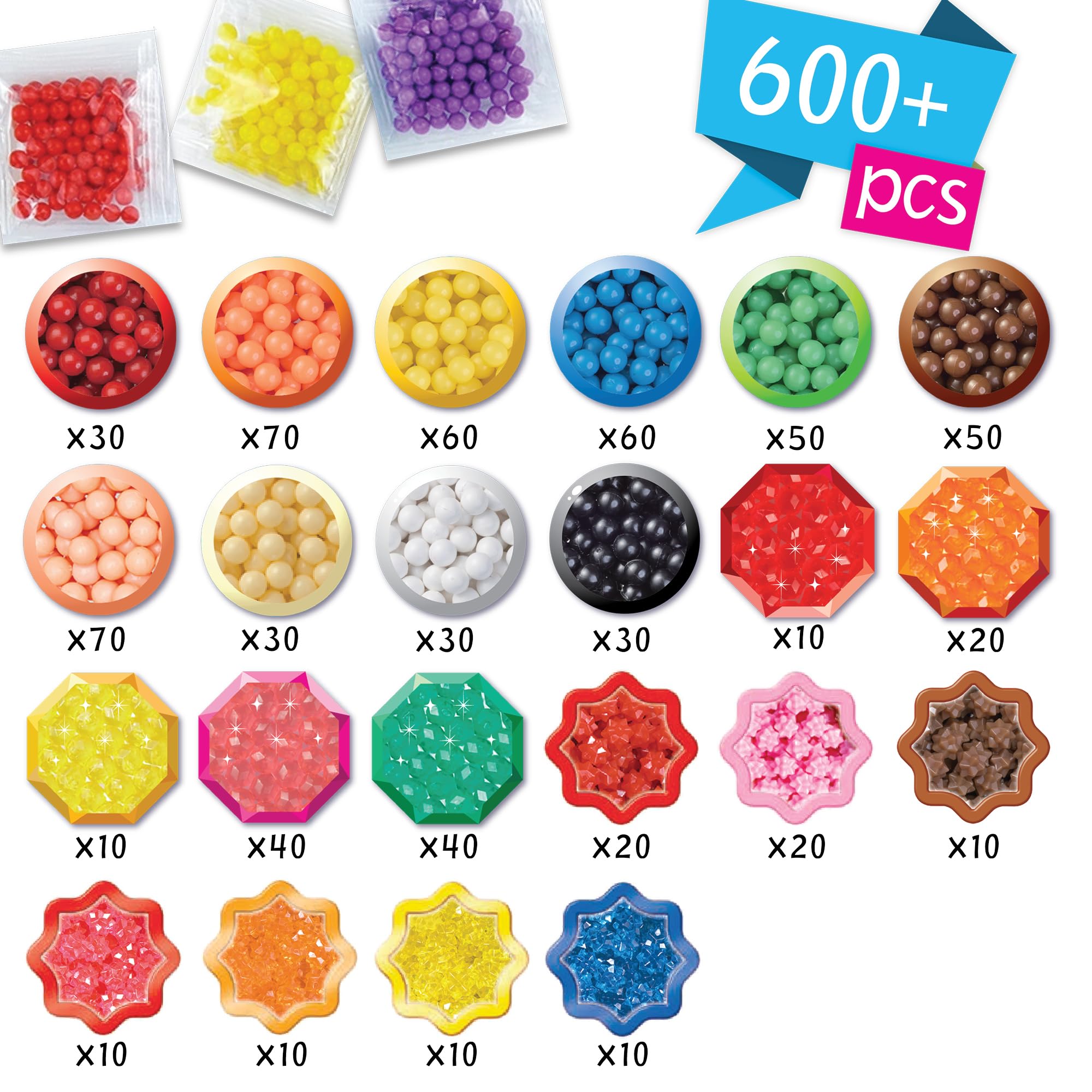 Aquabeads Super Mario Character Set - Arts & Crafts Bead Kit for Kids 4+ 11