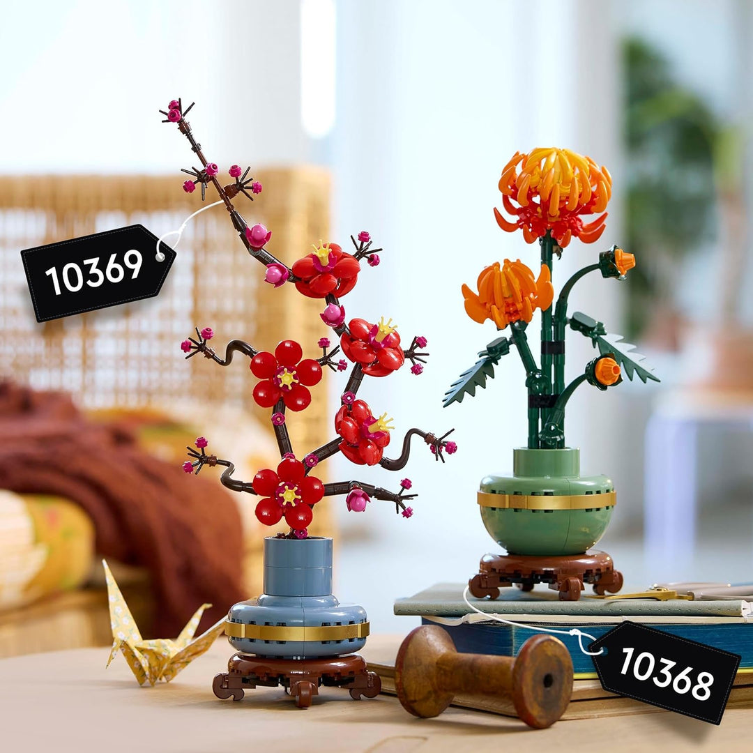LEGO Icons Chrysanthemum Flower Building Set - 278-Piece Creative Kit for Adults