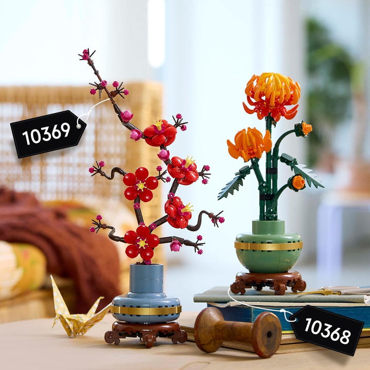 LEGO Icons Chrysanthemum Flower Building Set - 278-Piece Creative Kit for Adults