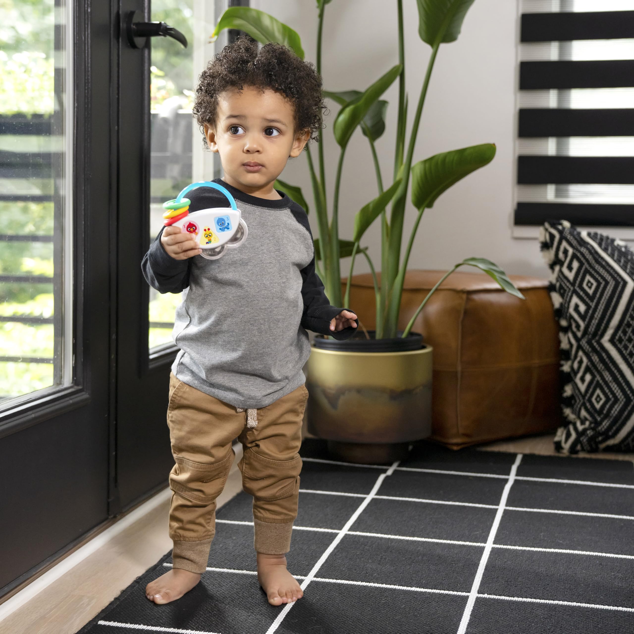 Baby Einstein Tiny Tambourine Musical Toy & Rattle - Multicolored, Model 12925 6