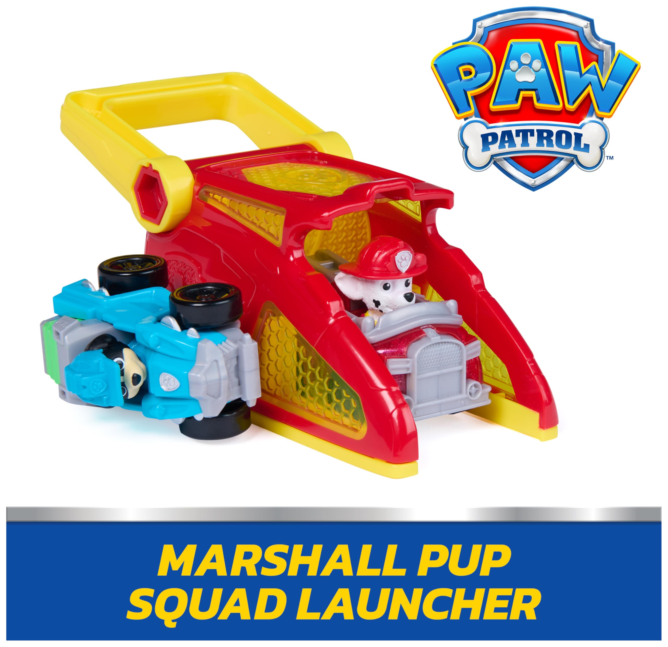 Paw Patrol Pup Squad Launchers with Rex Vehicle 2-Pack - Ages 3-9 2