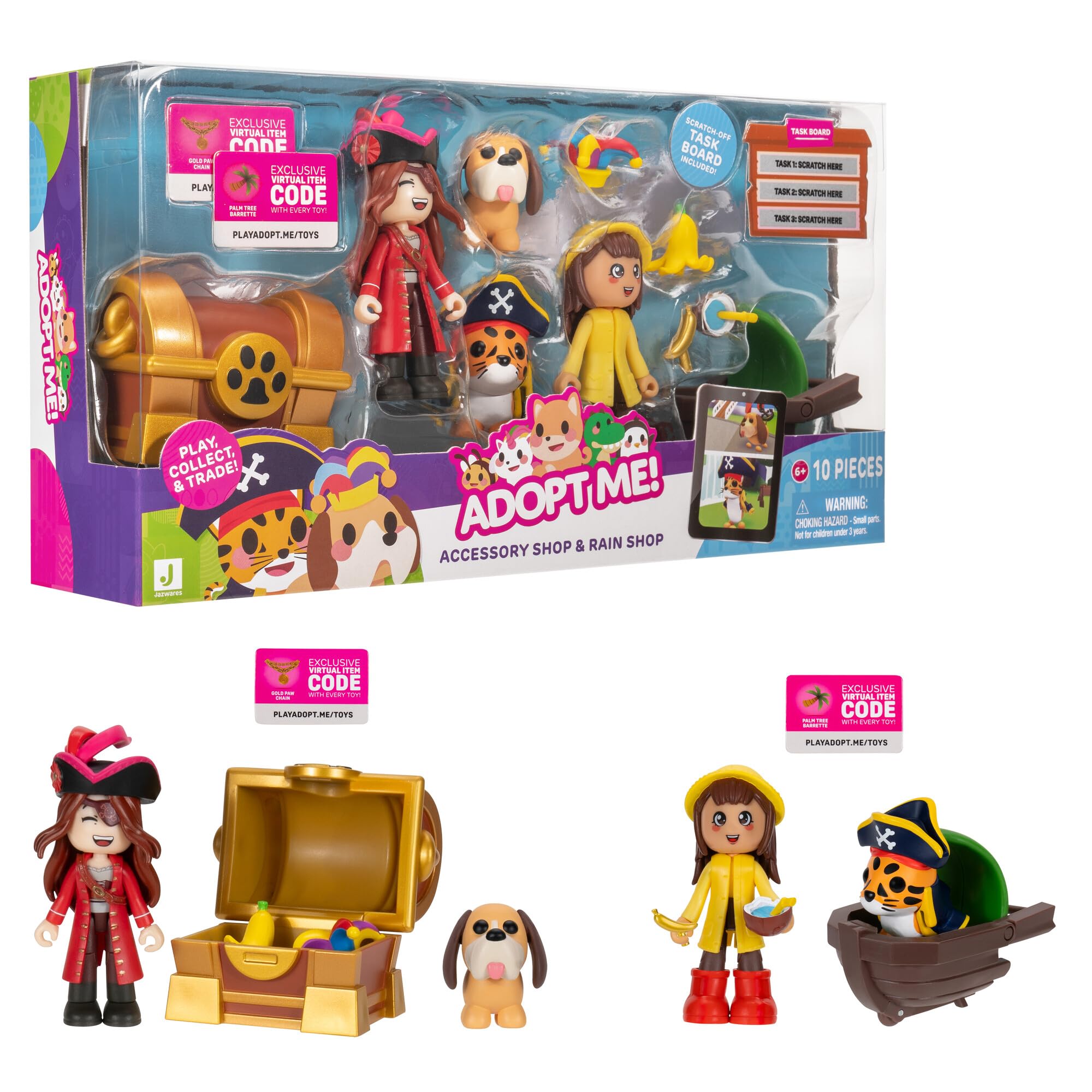 Adopt Me! Rain and Accessory Shop Bundle - Amazon Exclusive Playset with Figures and Virtual Codes 4