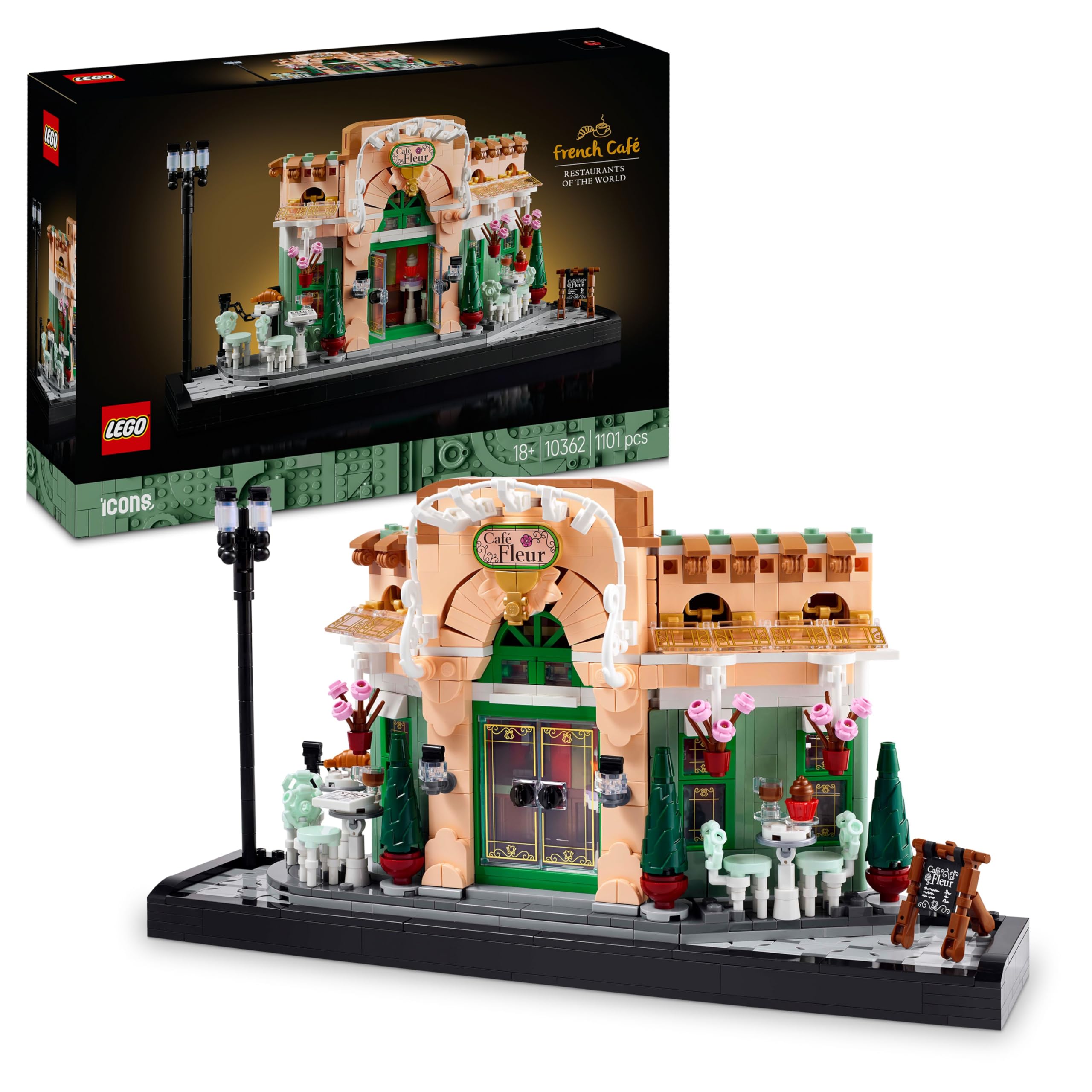LEGO ICONS French Café Building Set for Adults 10362 | Ages 18+ | Plastic
