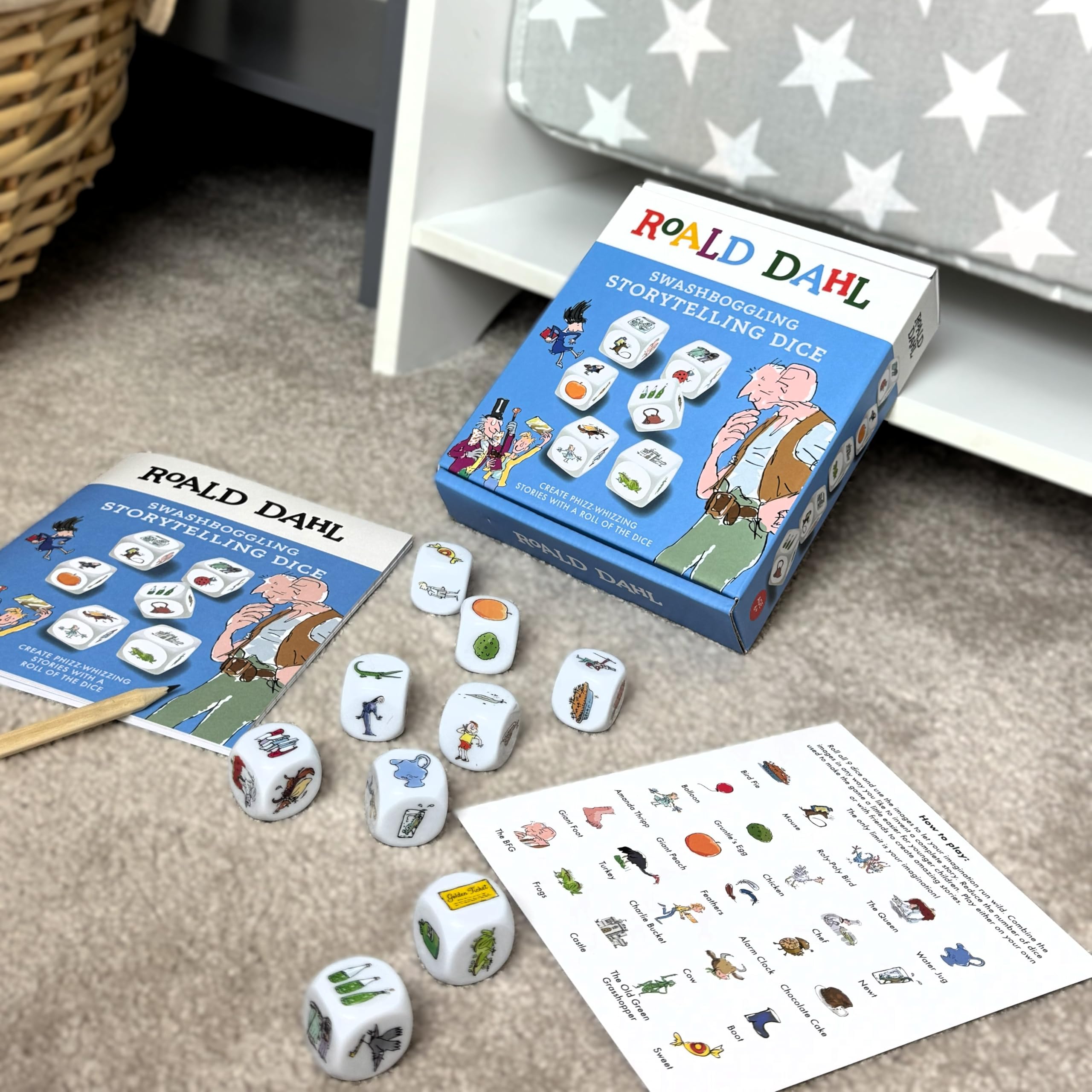 Roald Dahl Swashboggling Storytelling Dice Game 3