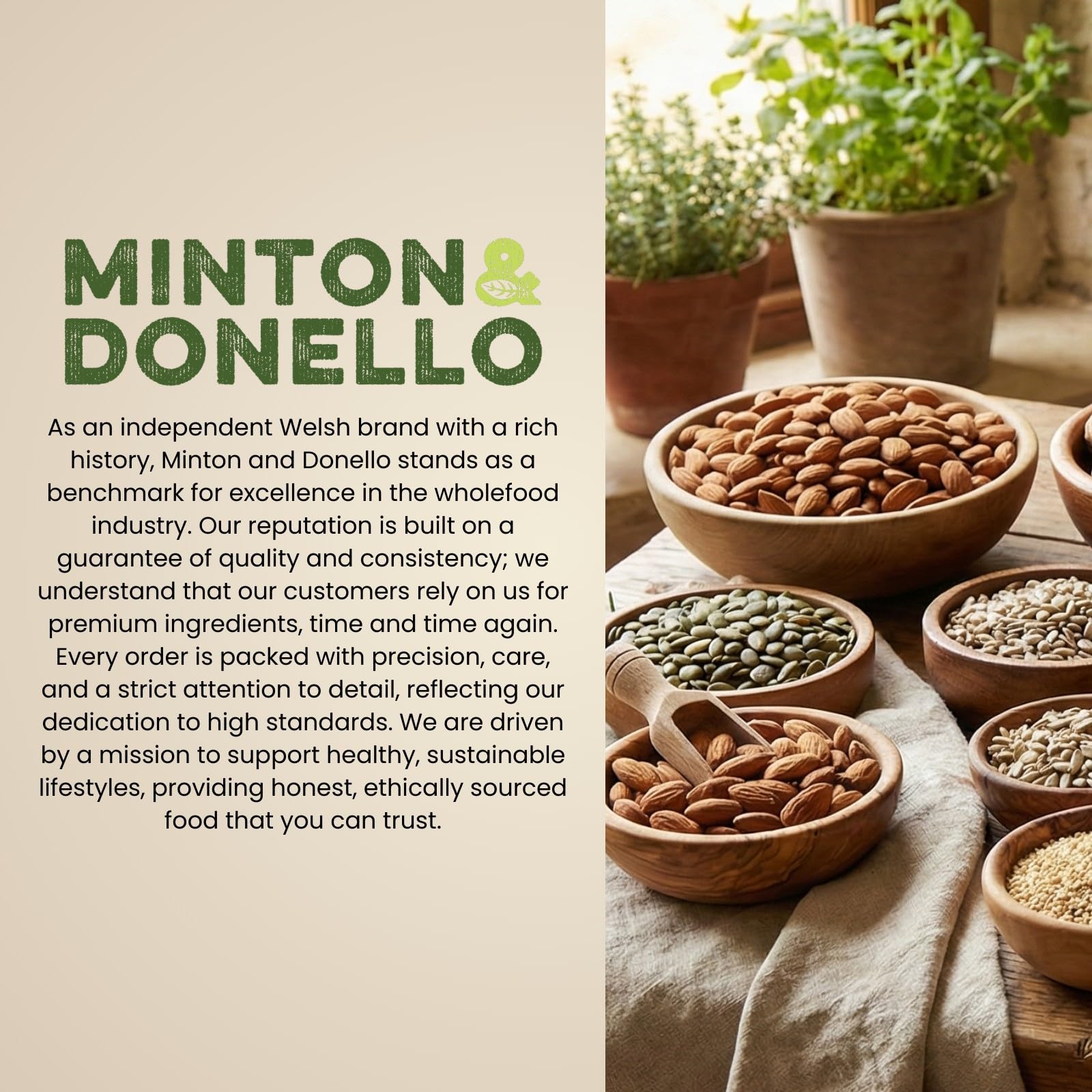 Minton & Donello Organic Porridge Oats - Creamy Texture, Versatile Baking Staple | 1kg Pack 5