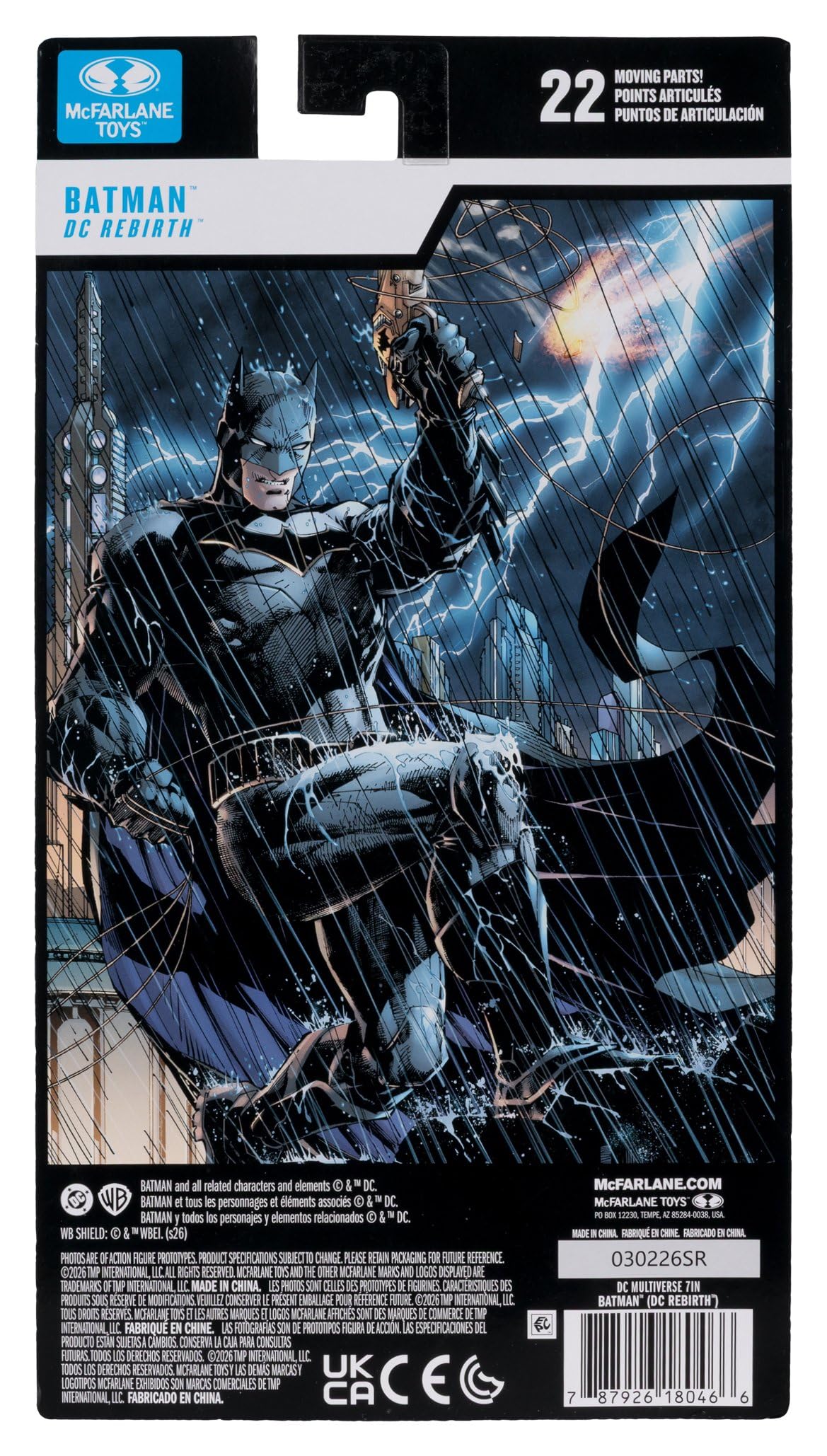 McFarlane Batman (DC Rebirth) 7-Inch Action Figure - Ultra Articulation, Multi-color Plastic 5