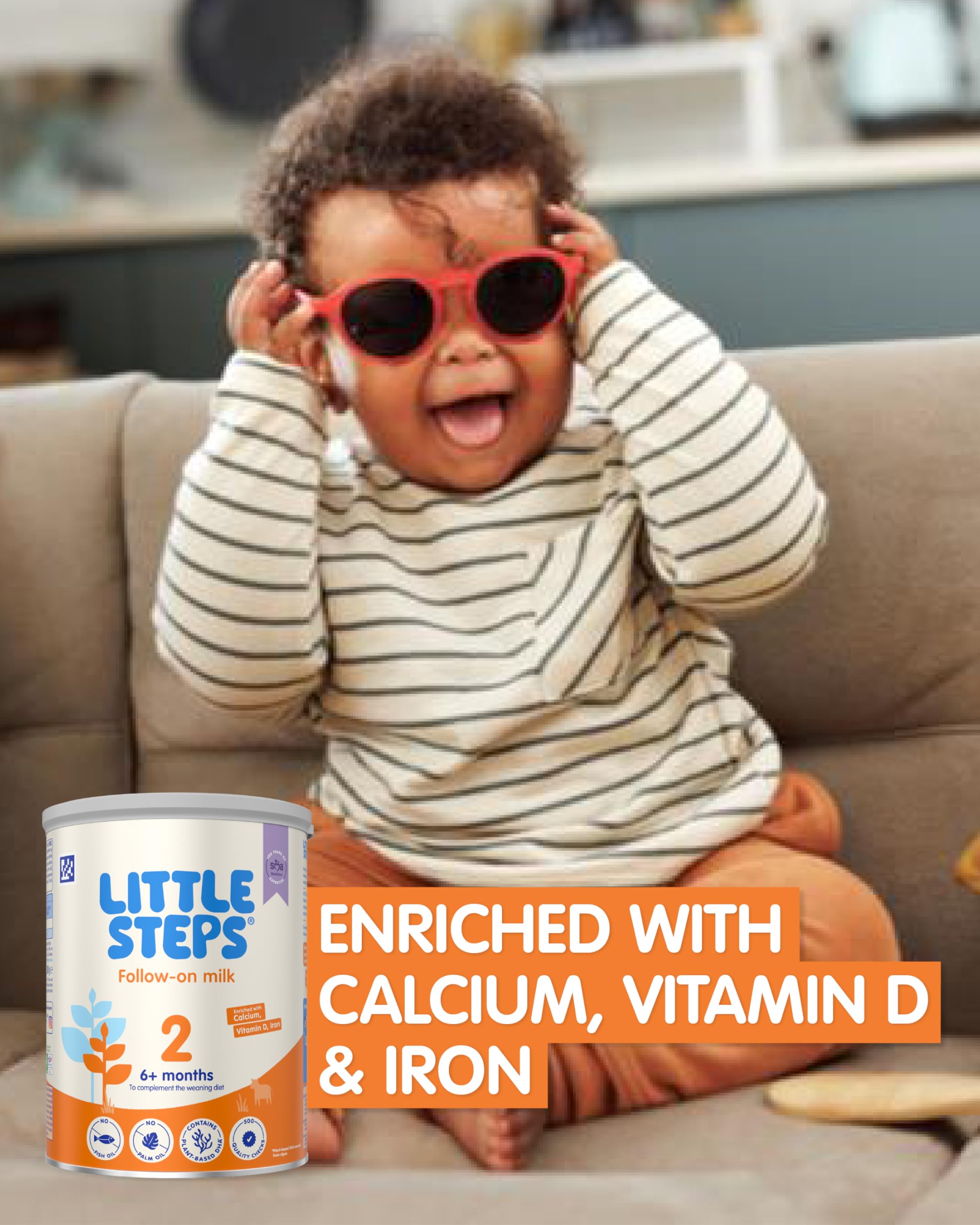 LITTLE STEPS Stage 2 Follow-on Baby Milk Formula Powder - From 6-12 Months, 800g 5