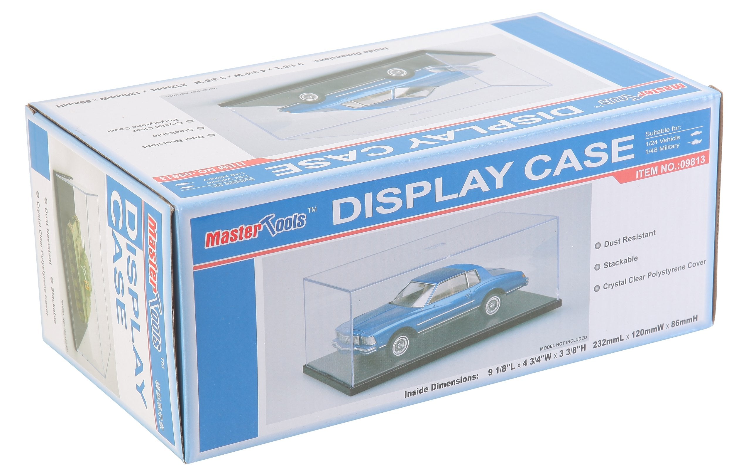 Faller Display Case for Models - Dust Resistant | Stackable | Crystal Clear Polystyrene Cover | 229x121x89mm