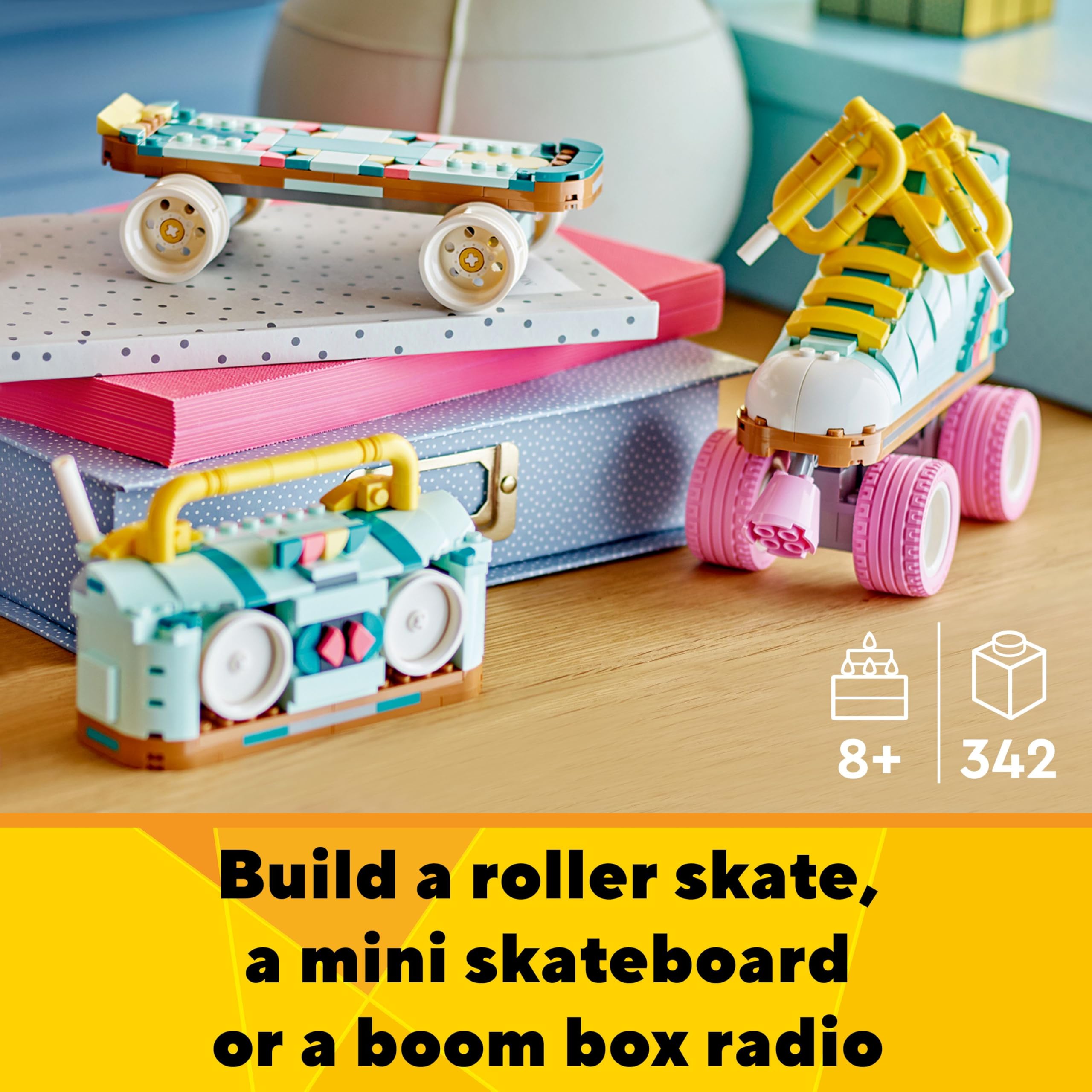 LEGO Creator 3in1 Retro Roller Skate 31148 Building Set | Ages 8+ | 3 Models in 1 2
