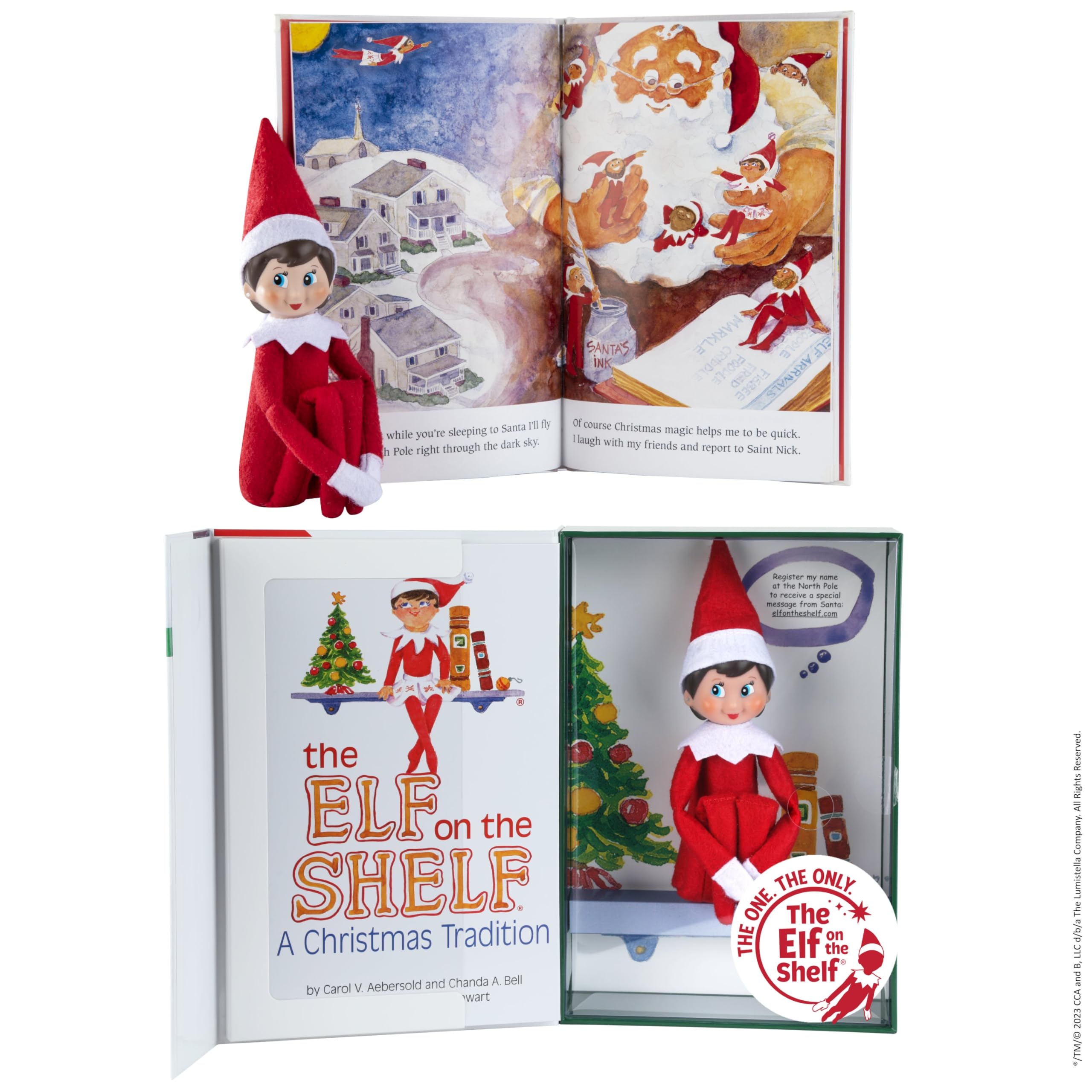 The Elf on the Shelf: A Christmas Tradition - Girl Scout Elf with Blue Eyes 1