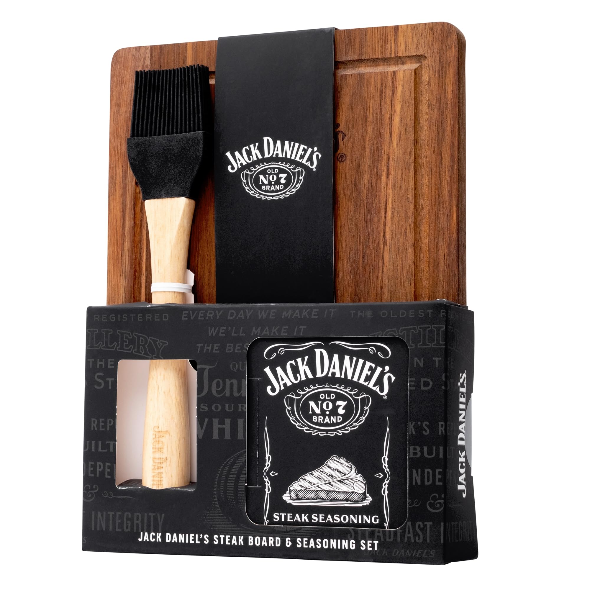 Jack Daniels - Steak Spice Set with Wooden Board & Basting Brush 18