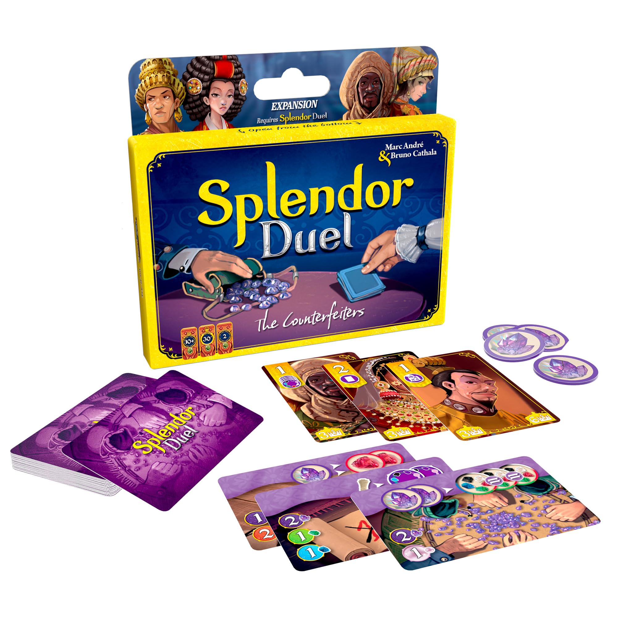 Asmodee Splendor Duel: The Counterfeiters Expansion - 2 Player Strategy Board Game Expansion
