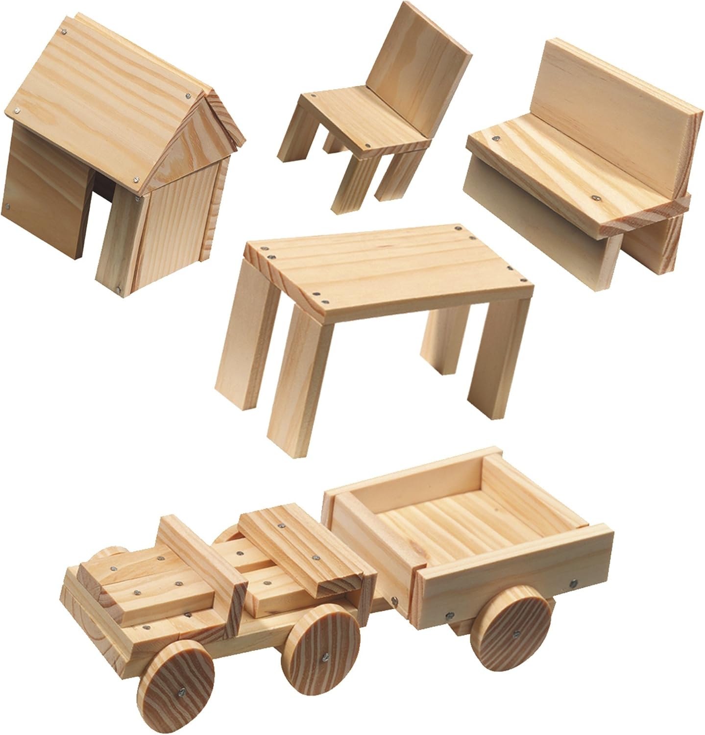 SES Creative Woodwork Set - Educational Building Playset for Kids 5+ 5