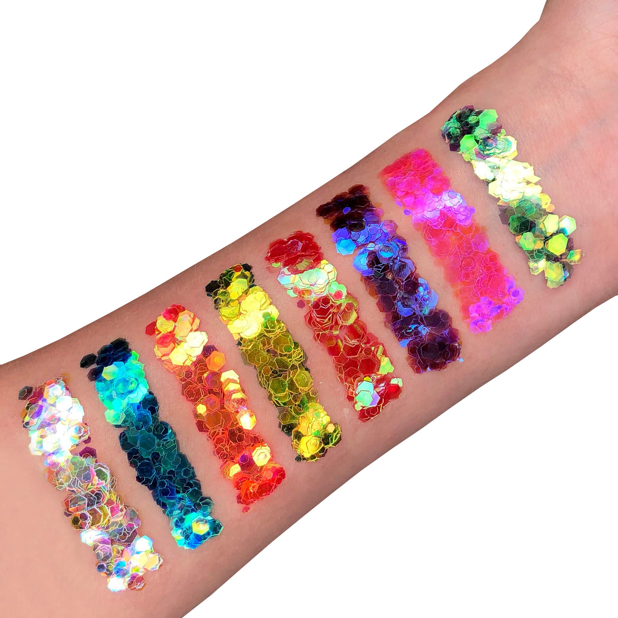 Moon Glitter Iridescent Chunky Glitter - Yellow, Cosmetic Grade, 3g 2