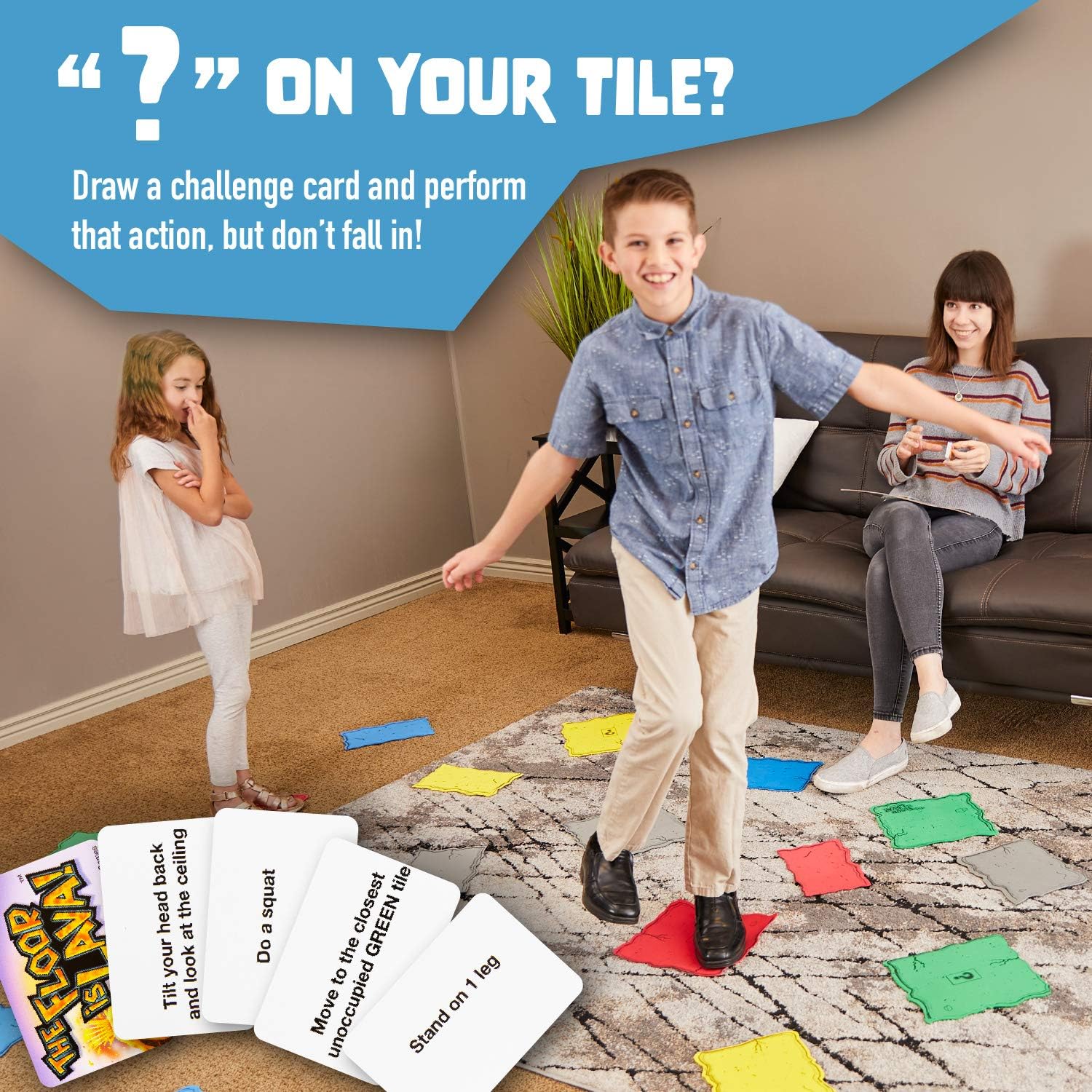 Goliath Games Floor is Lava! Interactive Board Game for Kids and Adults 8