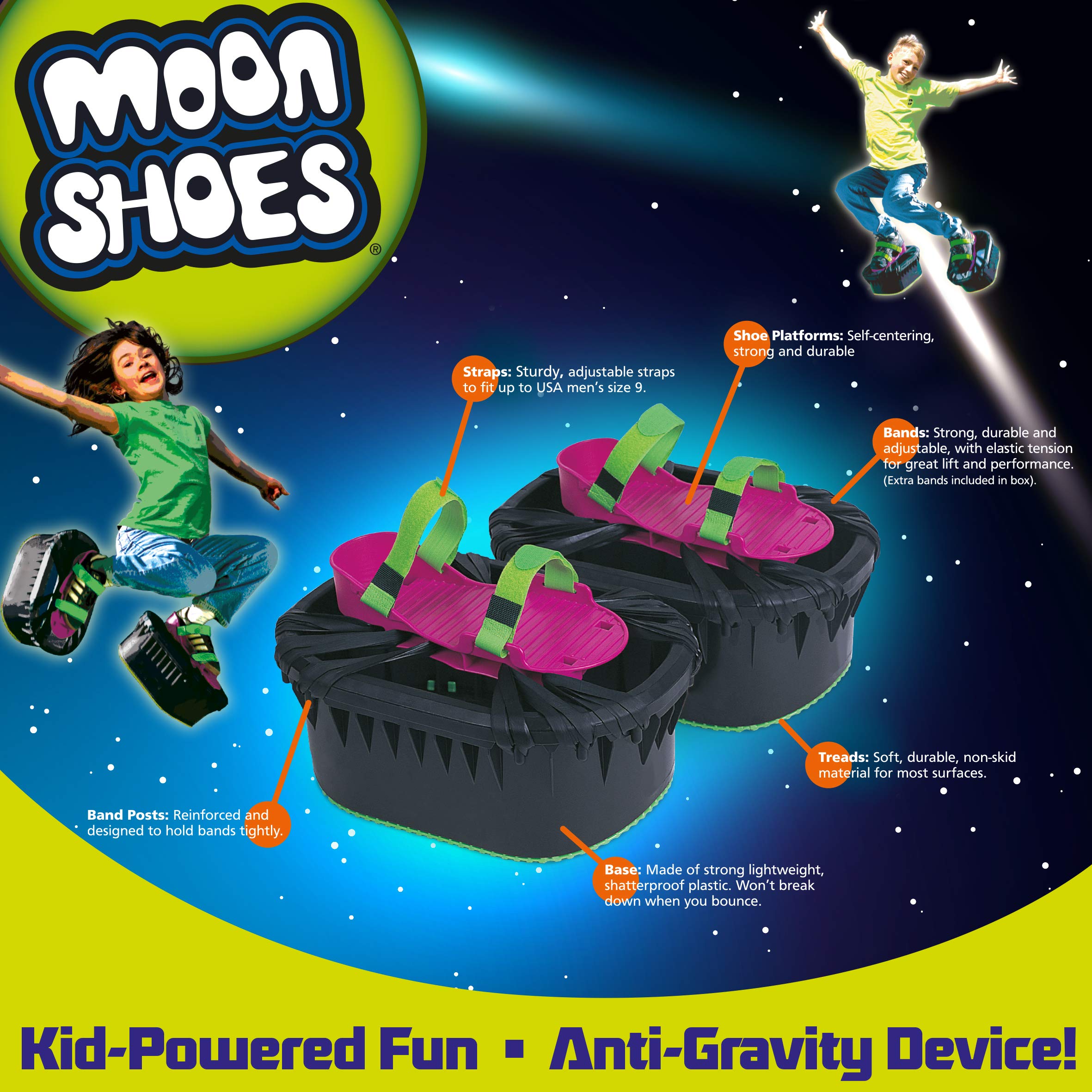 Moon Shoes 71449 Strap-On Foam Pogo Sticks - Develop Balance & Coordination, Ages 7+ 4
