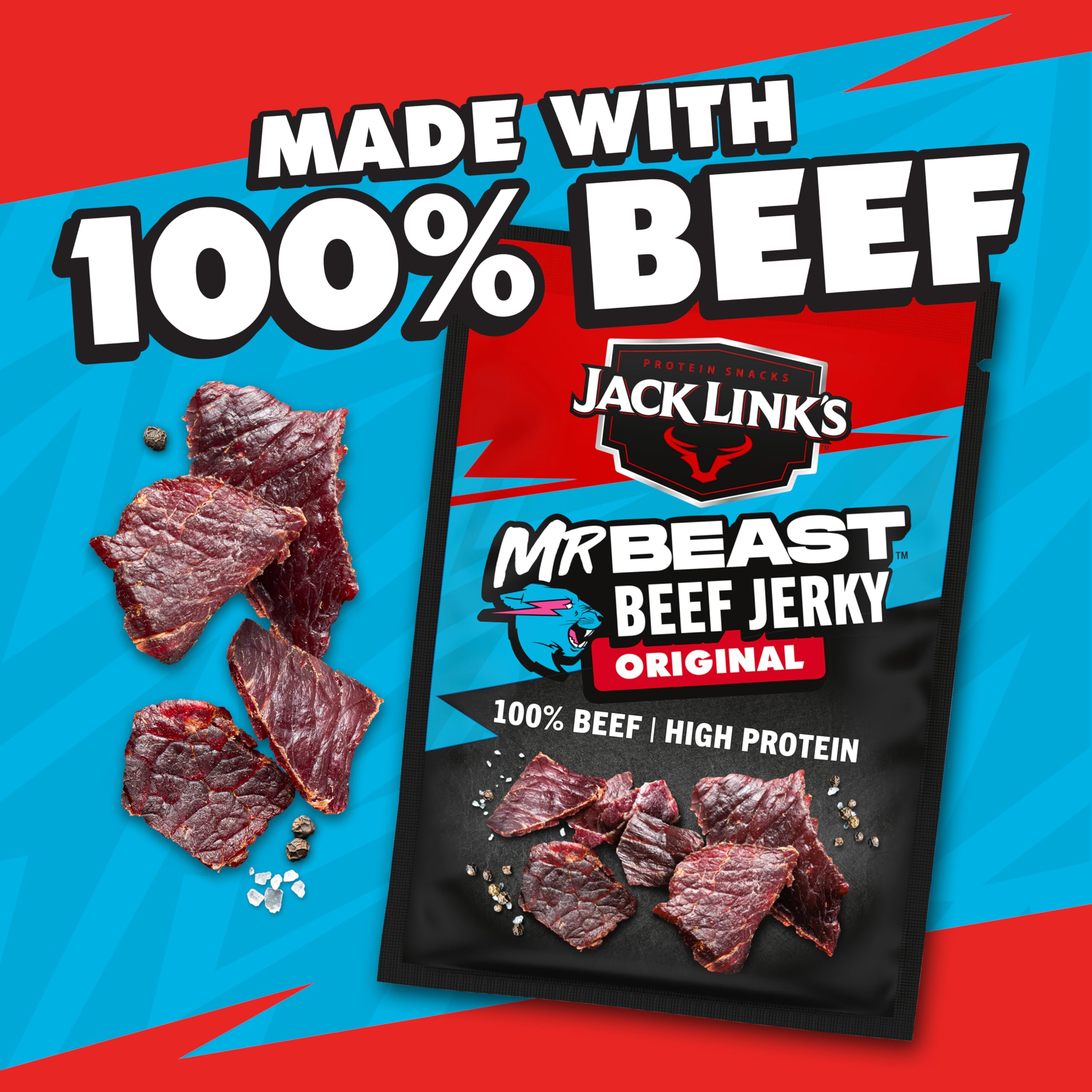 Jack Link's Original Beef Jerky - 60g Bag | High Protein Snack 4