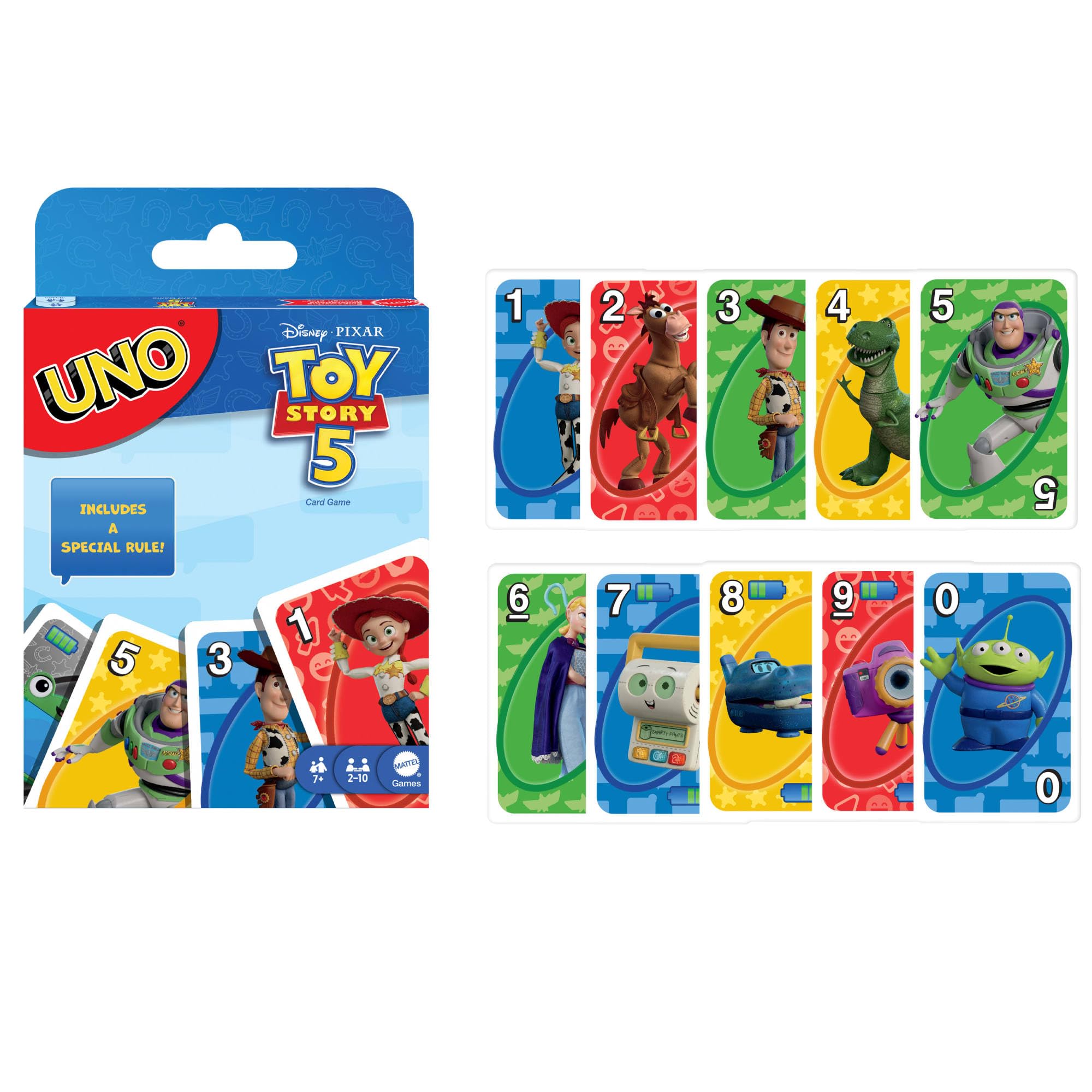 UNO Disney and Pixar Toy Story 5 Card Game - Multicolor, 2-10 Players, Ages 7+ 6