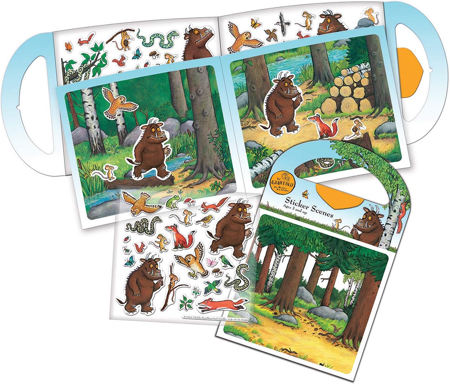 Gruffalo Sticker Scene Activity Set - 6 Scenes & 50+ Reusable Stickers 1