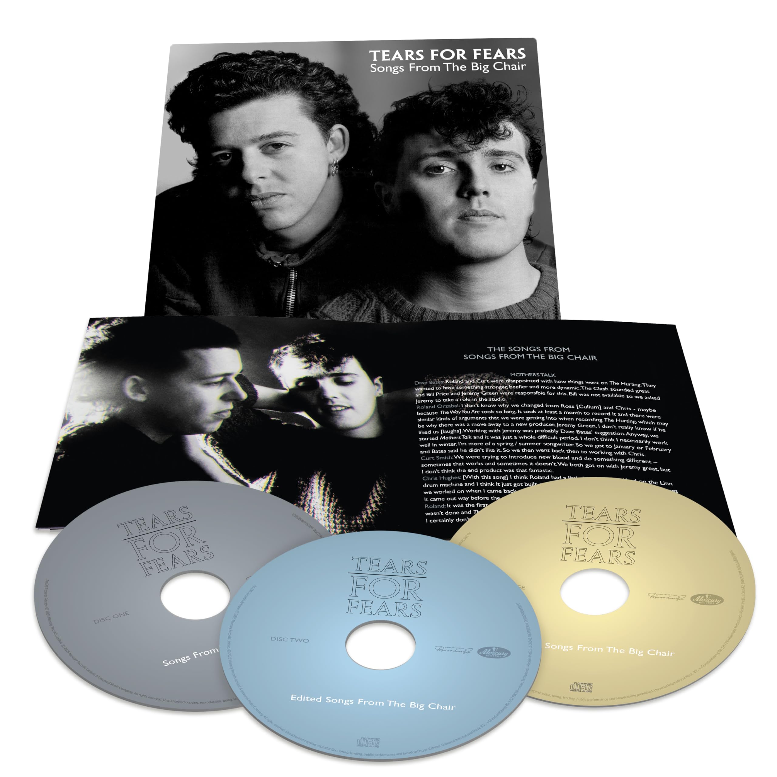 Tears for Fears - Songs From The Big Chair (3CD Deluxe Edition) Audio CD