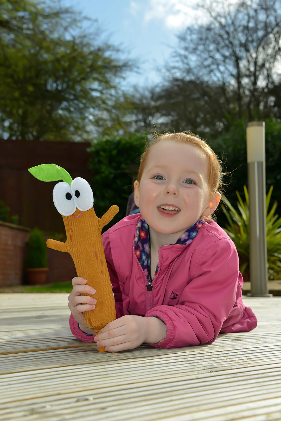 Hey Duggee Singing Sticky Stick Soft Toy - 27cm Musical Plush for Toddlers