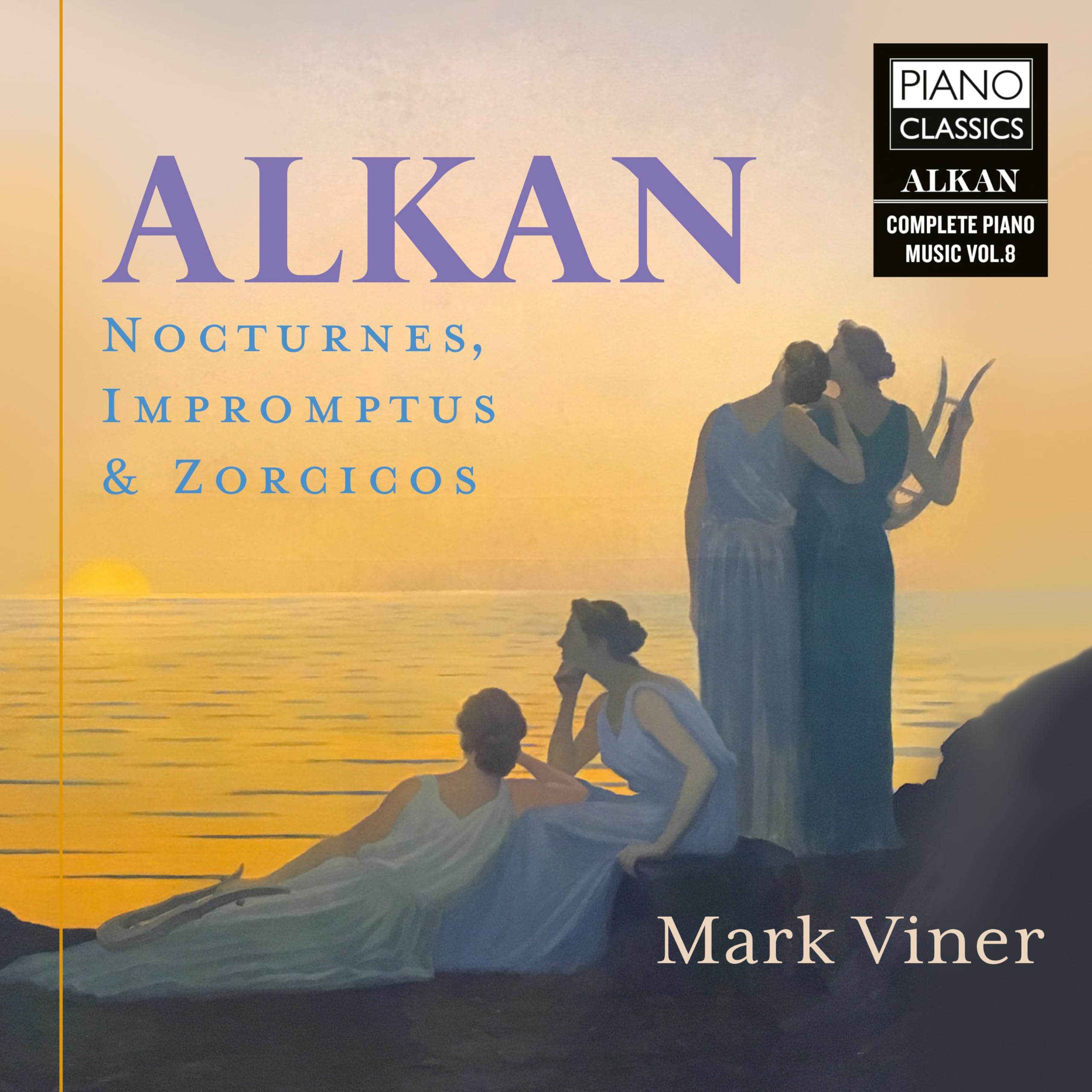 Mark Viner - Alkan: Nocturnes, Impromptus & Zorzicos, Vol.8 [CD]