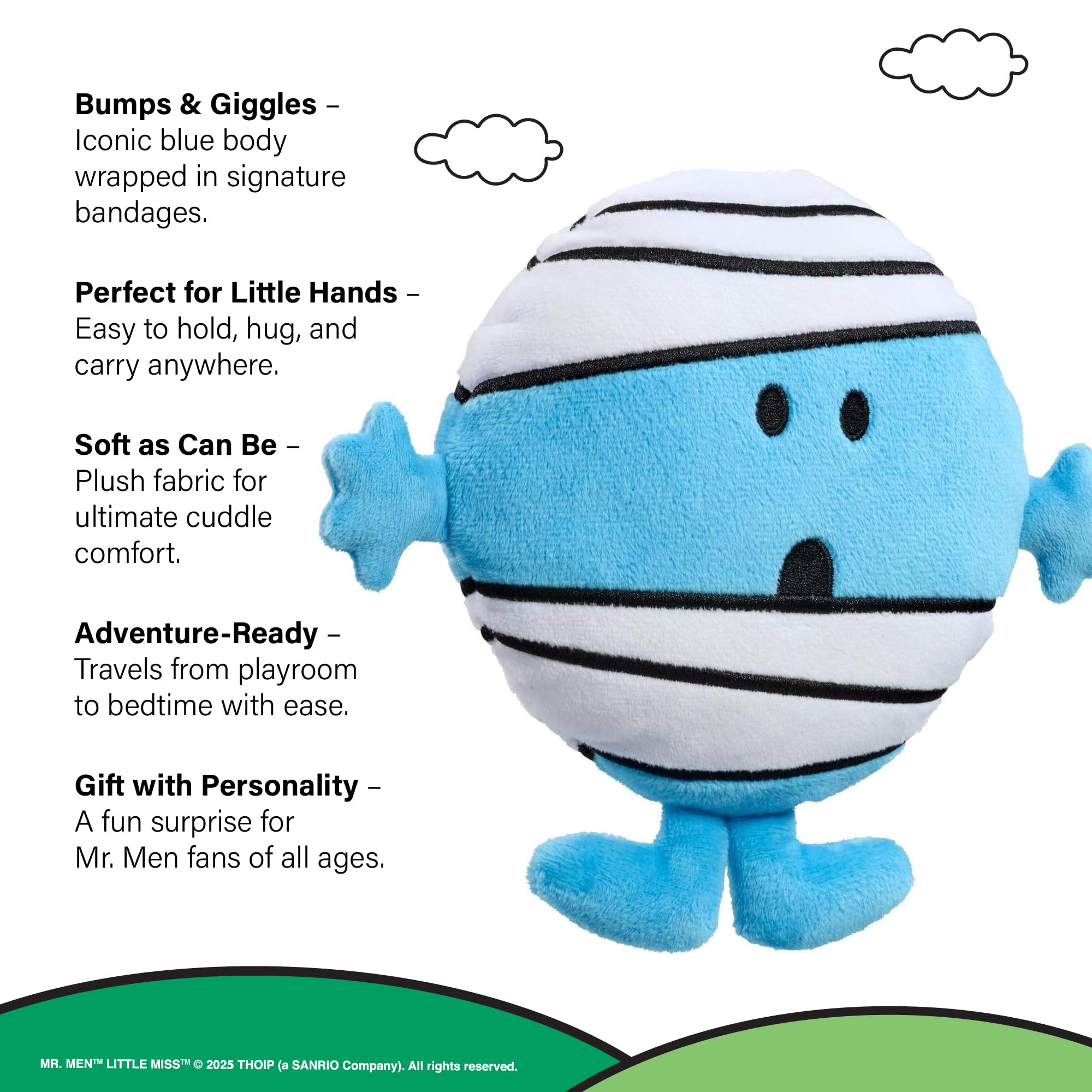 Rainbow Designs Mr Bump Small Plush Toy - Iconic Character Design | Huggably Soft Polyester 2